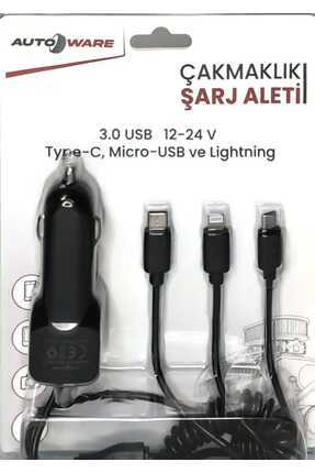 Autoware ÇAKMAKLIK ŞARJ ALETİ 3.0 USB 12-24V