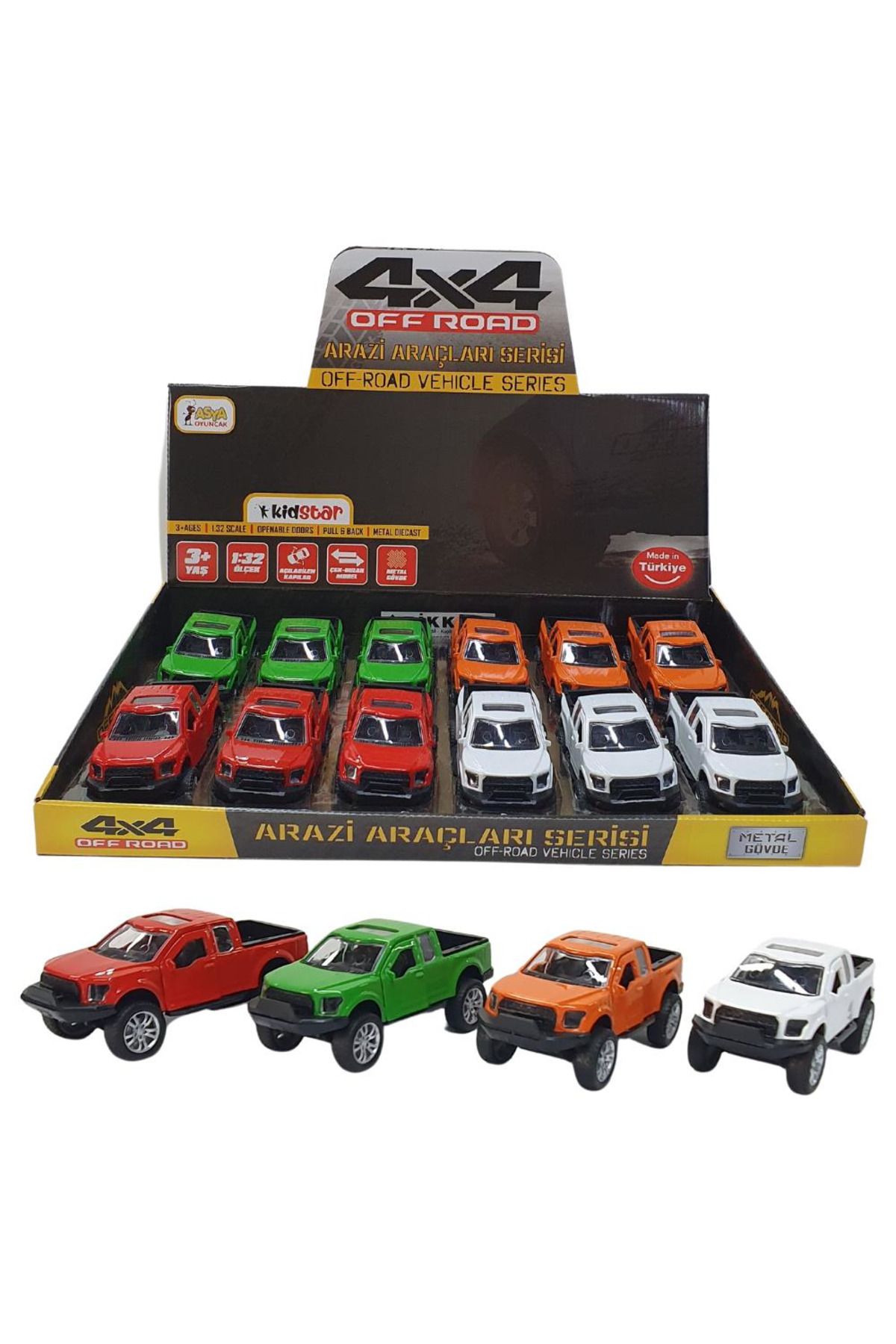 Easy Tedarik KID00063 ÇB METAL ARAZİ ARACI 12Lİ