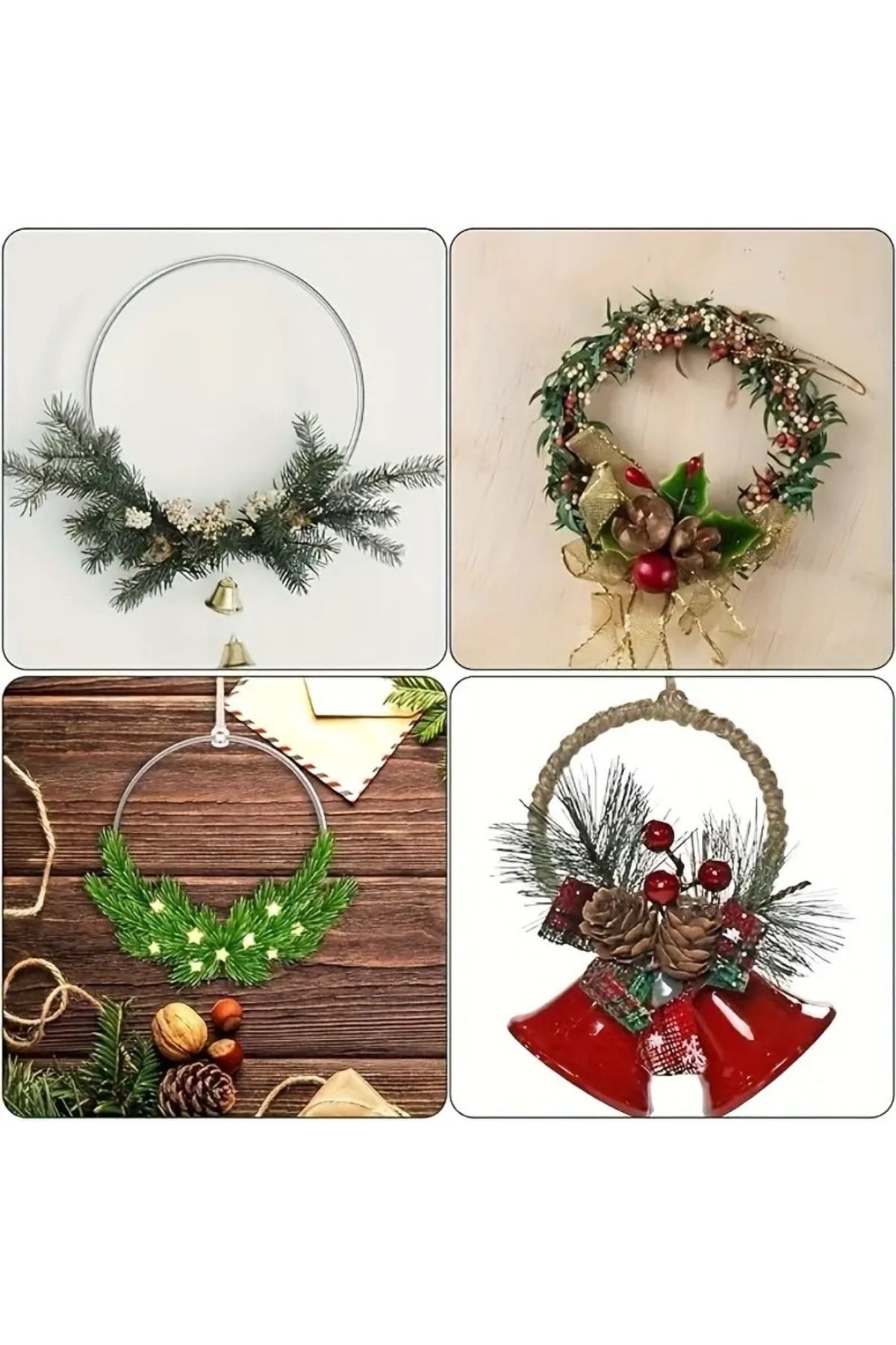 MG HOME 10 Bucăți Cerc De 5 Mm - Sârmă Metalică Galvanizată Scripete Ușă Ornament Ornament De Perete Haină De Vis - One Size