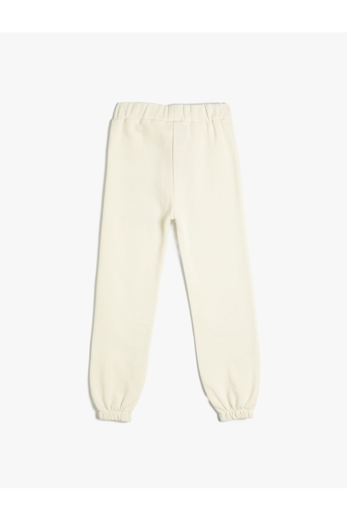 Koton-Jogger Sweatpants with Elastic Waist Print Detail Raised 2