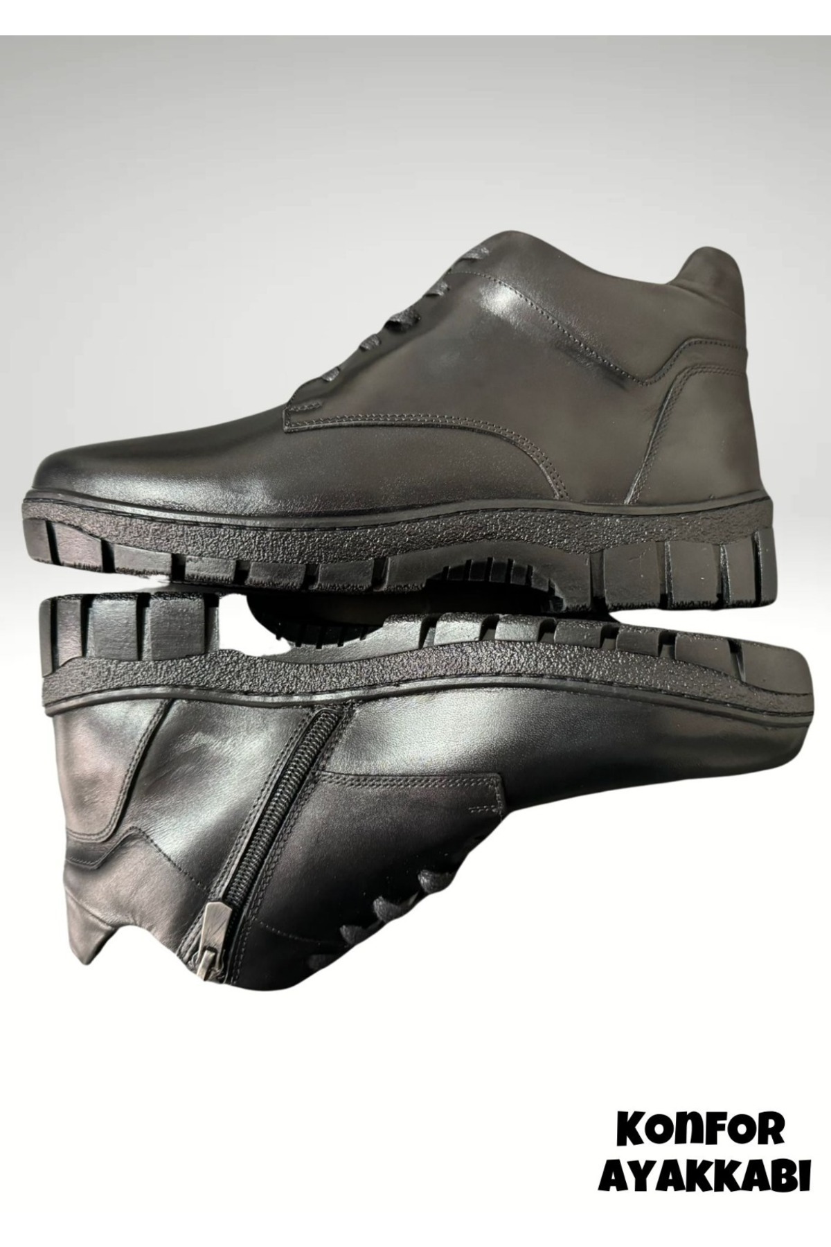  چکمه‌های امنیتی کوتاه زیپ‌دار ۱۰۰٪ چرم مرغوب