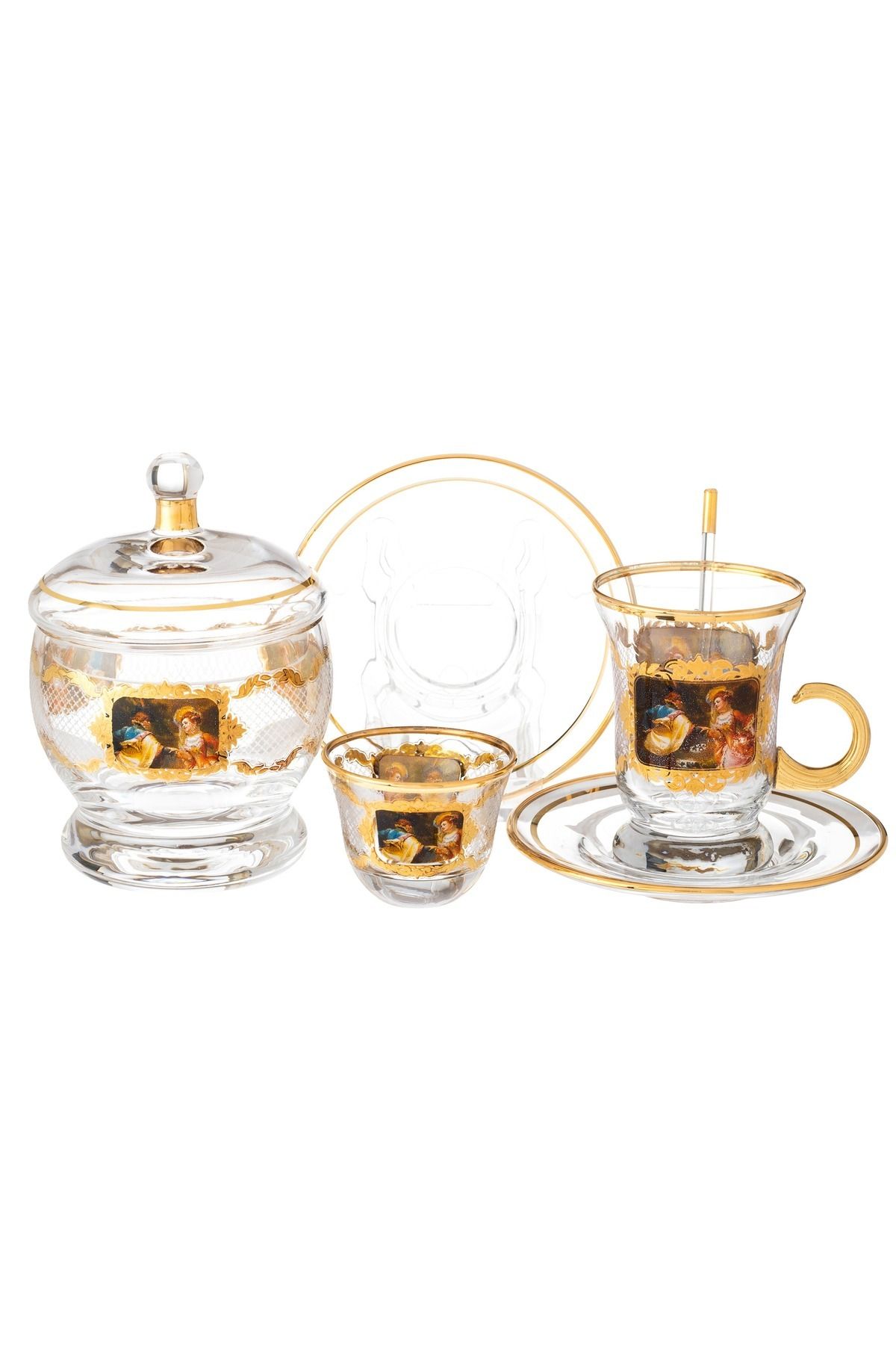 Byblos-25 Piece Turkish Coffee And Tea Set 1