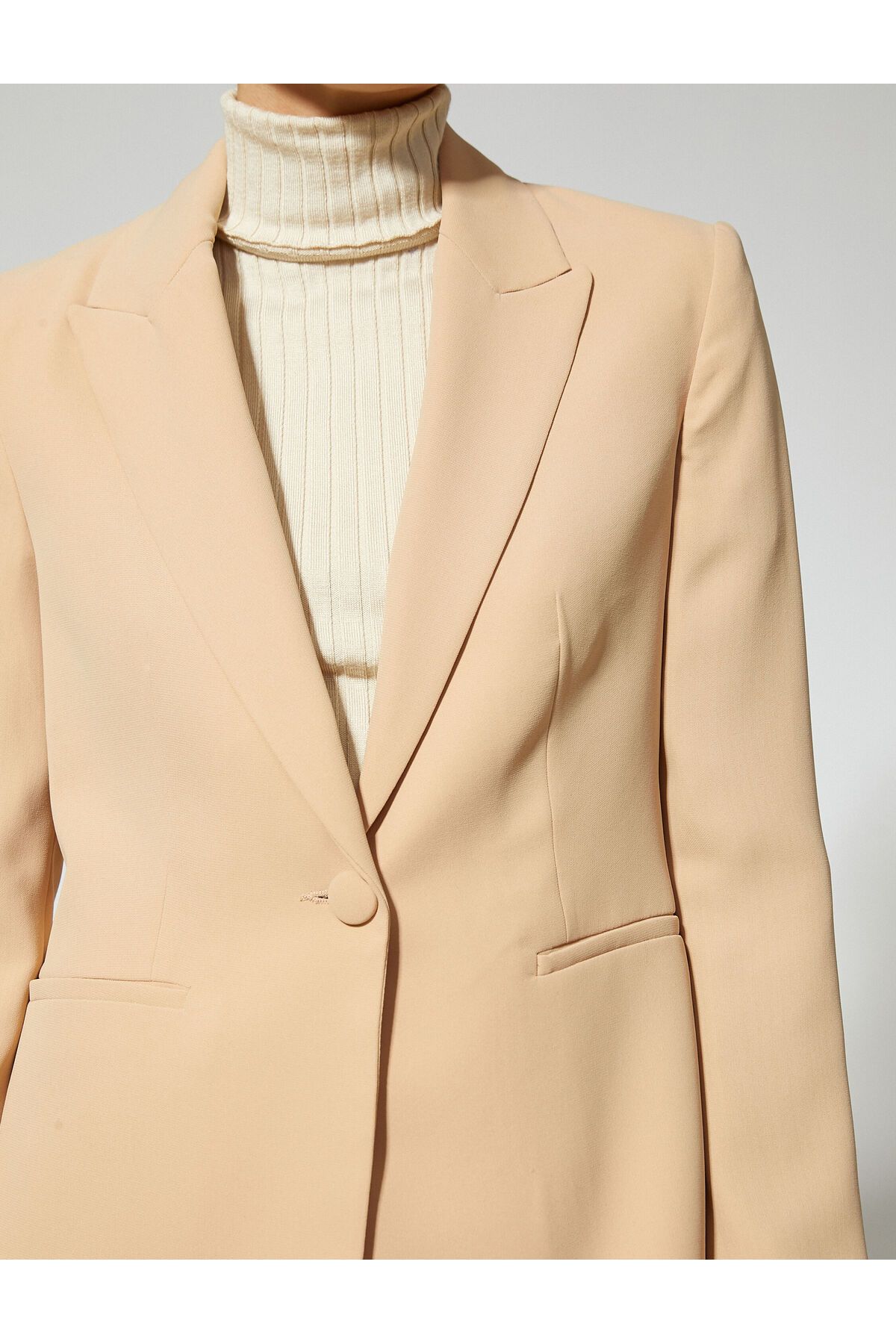 Koton-Single Button Blazer Jacket Design 5