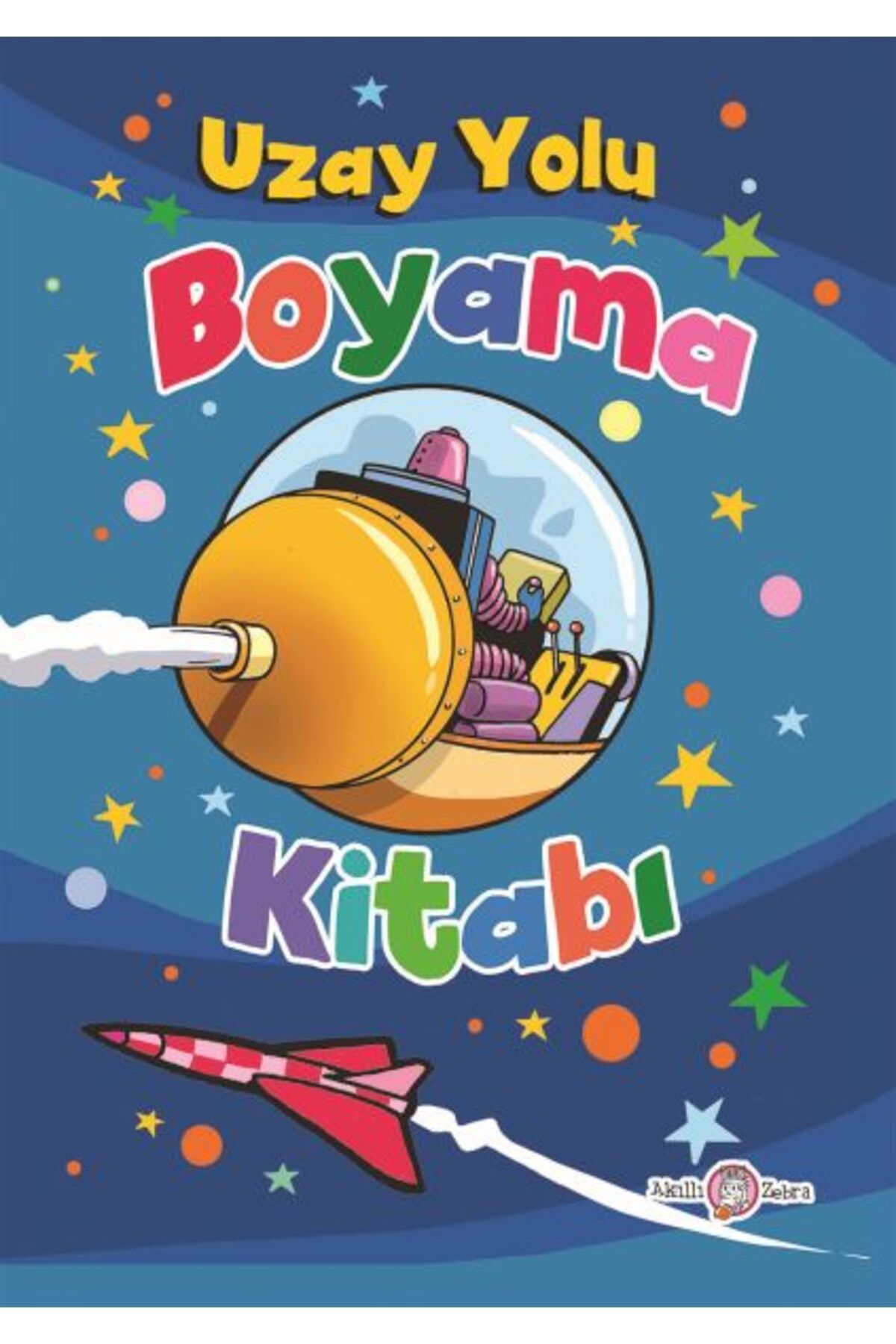 Akıllı Zebra Uzay Yolu Boyama Kitabı