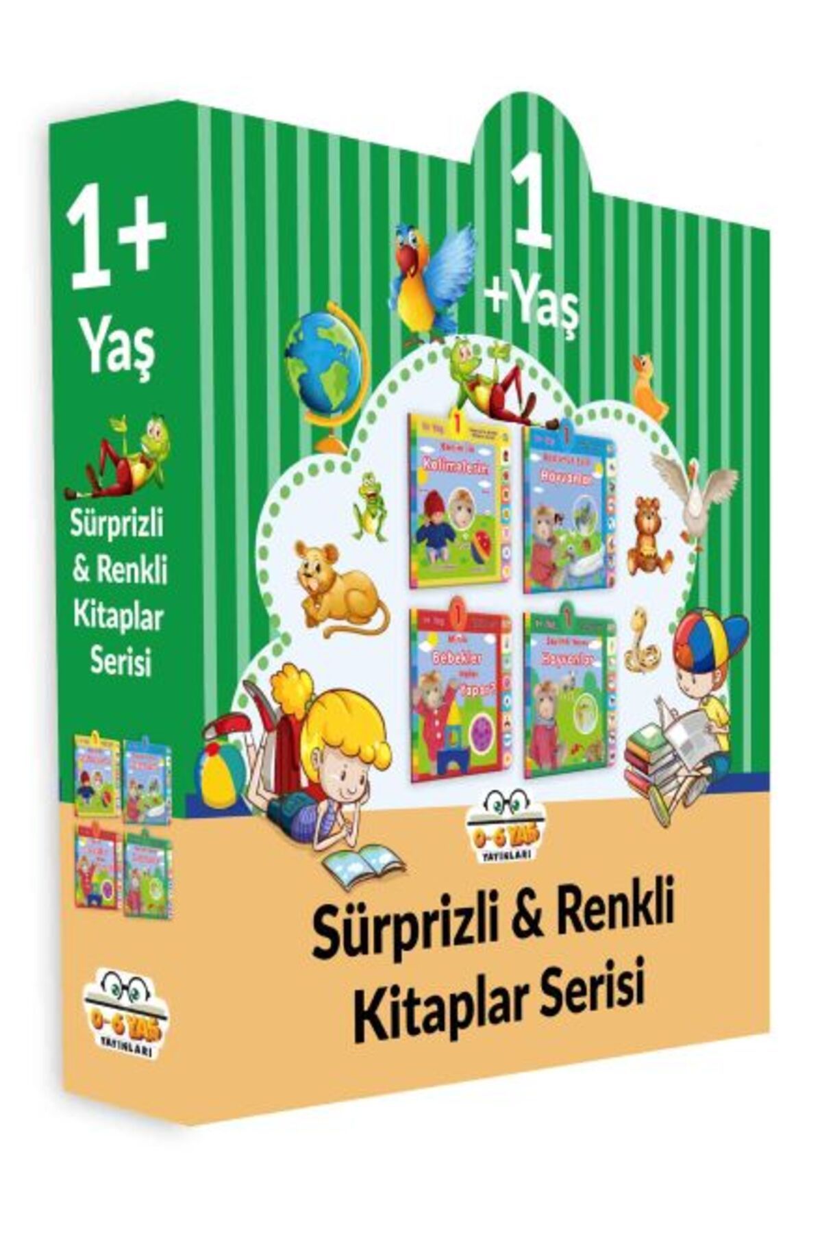 Türk Dil Kurumu Yayınları Sürprizli Renkli Kitaplar - 4 Kitap Set (1+Yaş)