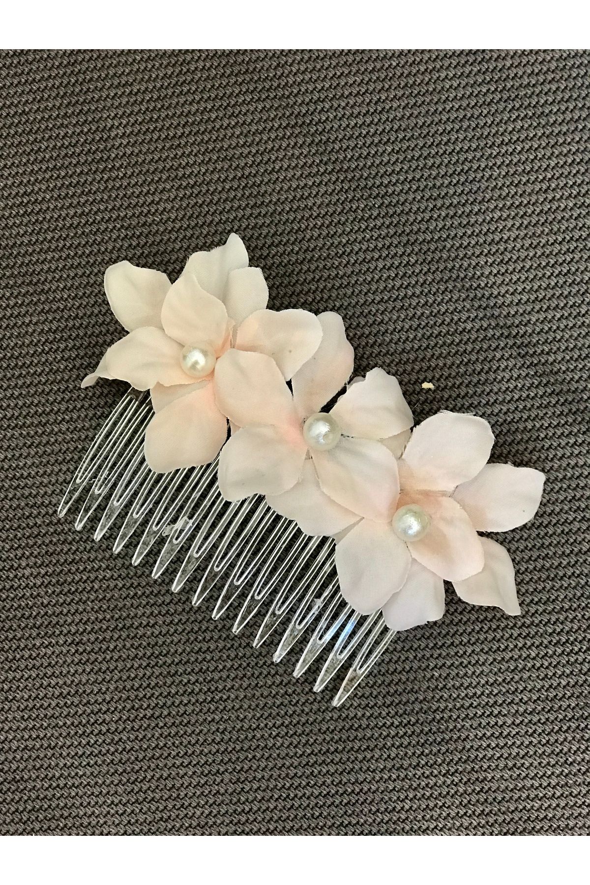 Zen Events--Salmon Floral Pearl Comb Buckle, Outside Shooting, Engagement, Maternity, Party 2