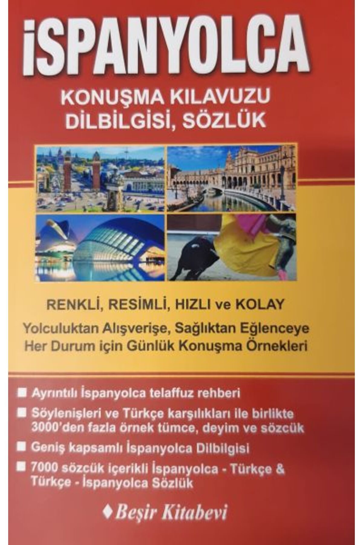 Beşir Kitabevi İspanyolca Konuşma Kılavuzu Dil Bilgisi Sözlük