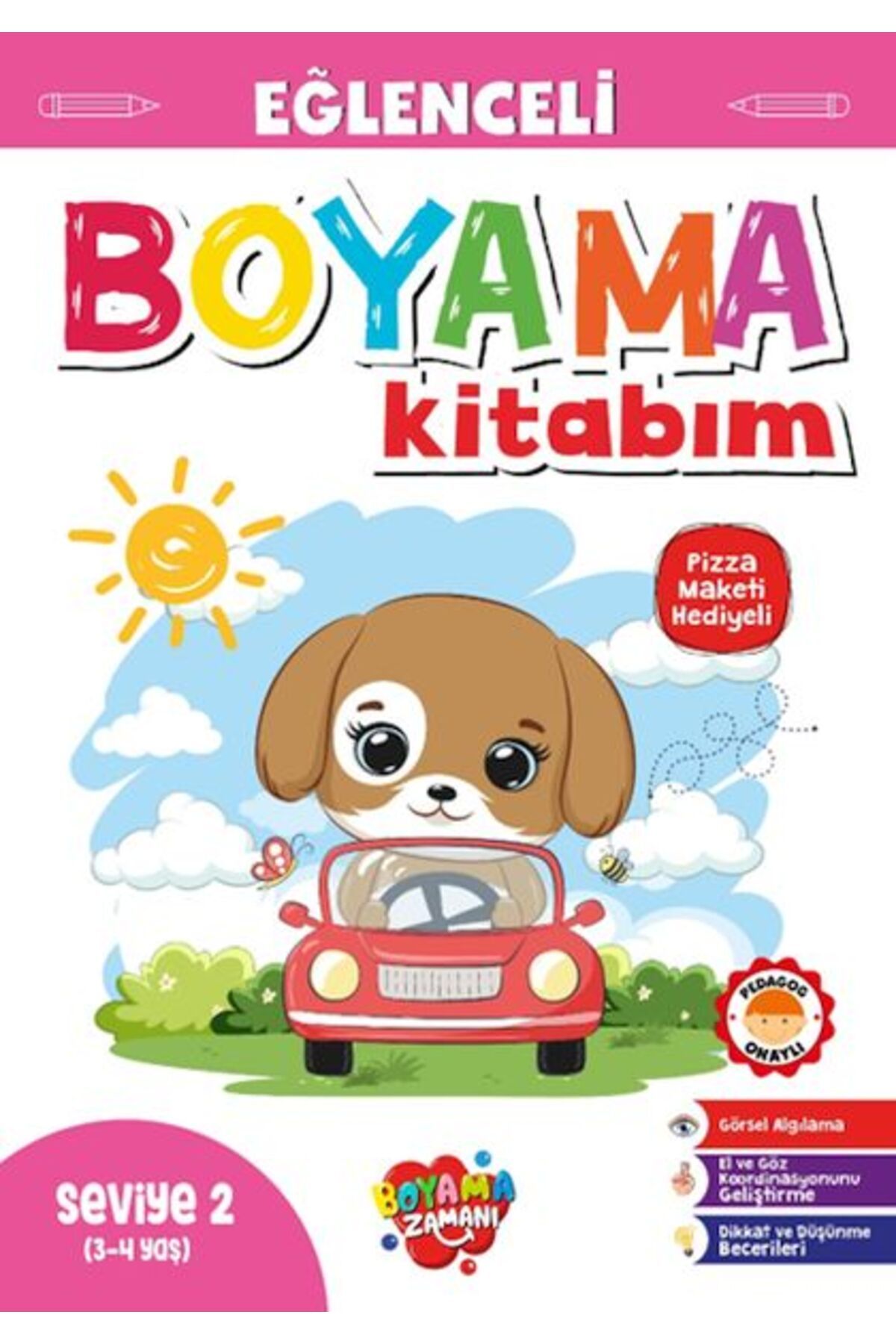 BOYAMA ZAMANI Eğlenceli Boyama – Seviye 2 (3-4 Yaş)