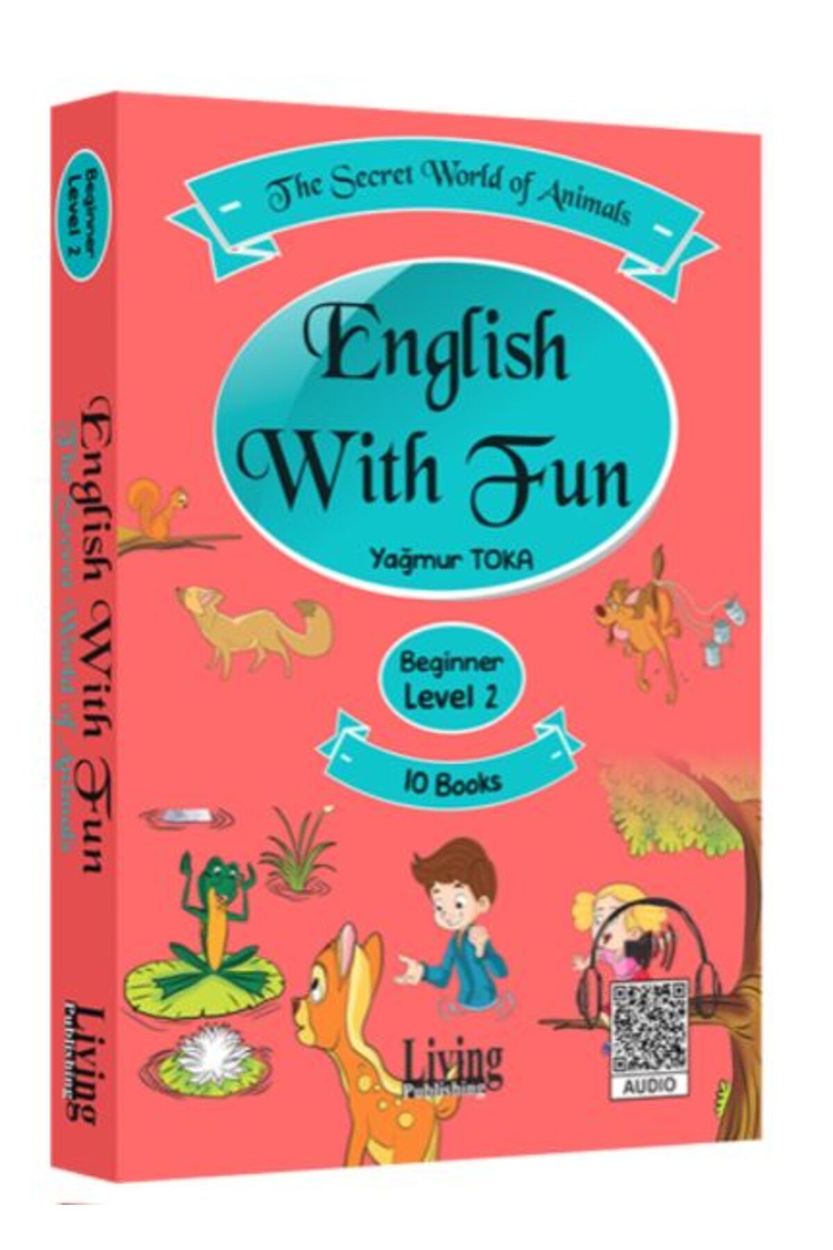 Living English Dictionary English With Fun Level 2 - 10 Kitap - The Secret World Of Animals