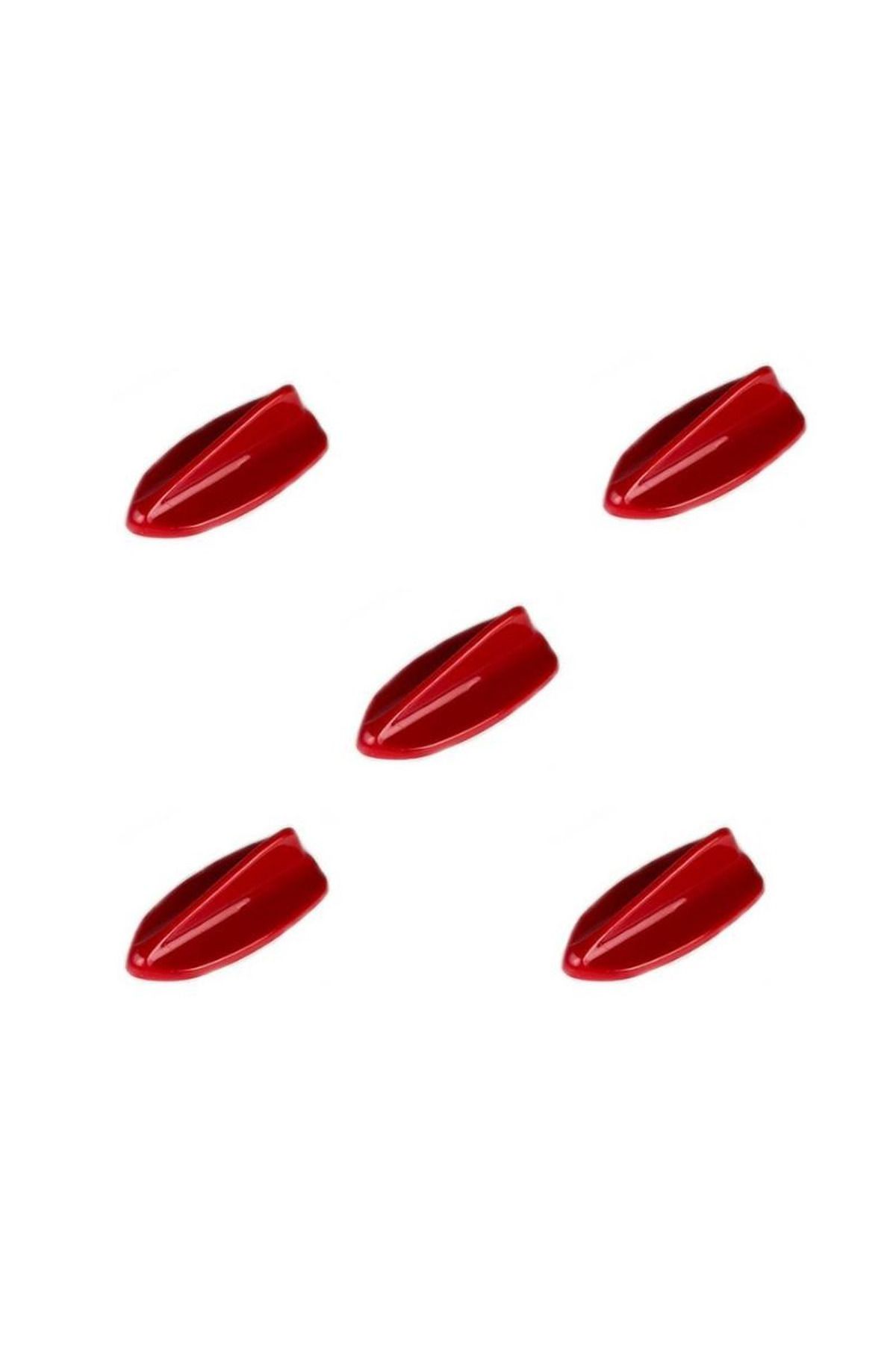 Freshstart-Renault Captur - Red Mini Ornamental Antenna with Fish Tread Pattern, Set of 5 Fs 2