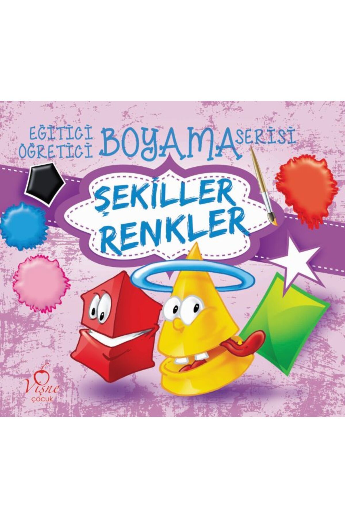 Karma Kitaplar Eğitici Öğretici Boyama Serisi - Şekiller Renkler kitap(Korunakli Posetle)