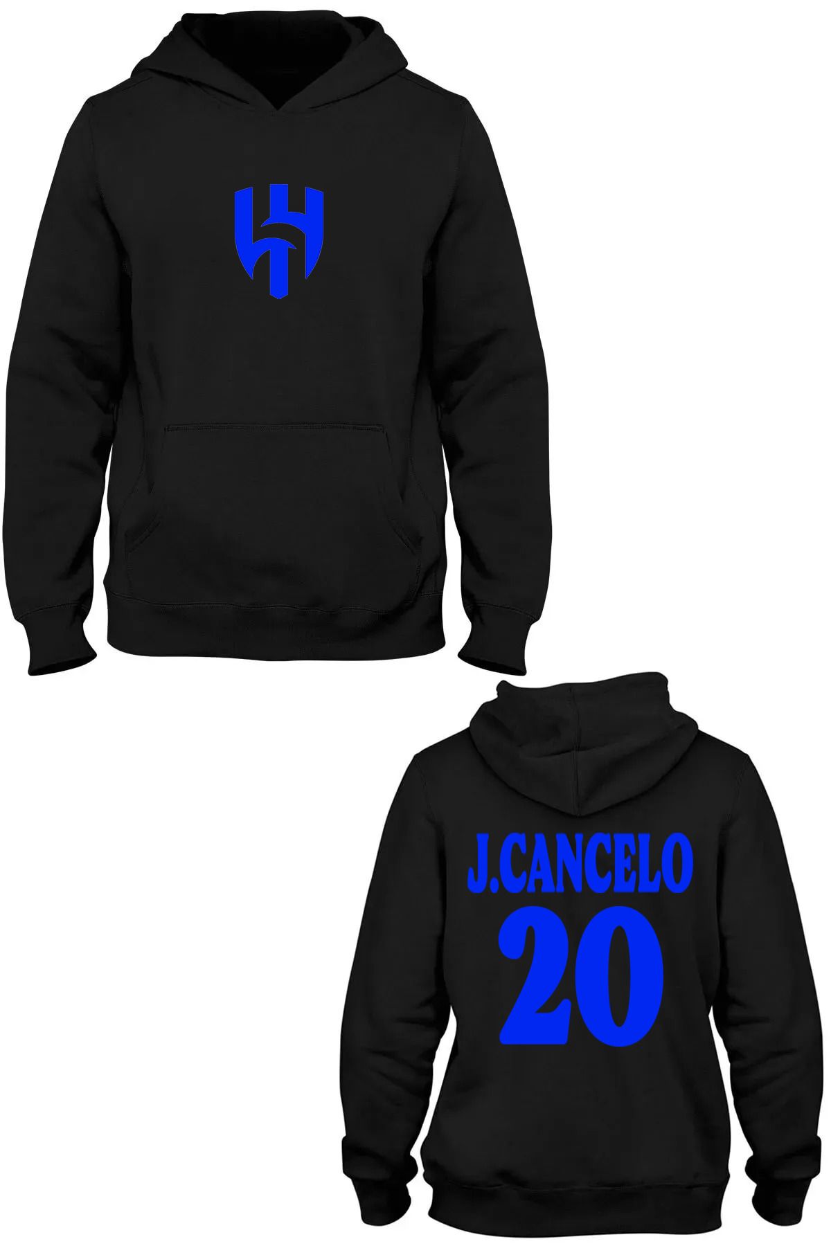 Pisa Art Al-Hilal Suudi Arabistan J.CANCELO 20 Özel Tasarım Kapşonlu Sweatshirt