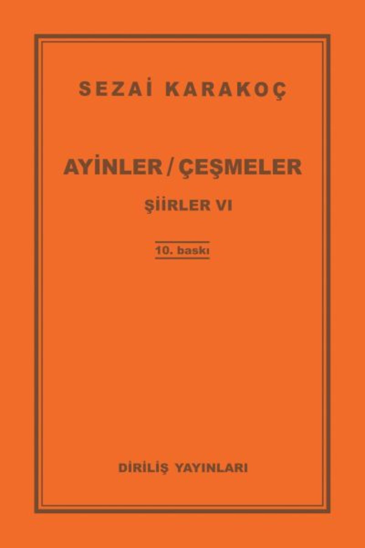 Diriliş Yayınları Şiirler 6 - Ayinler Çeşmeler