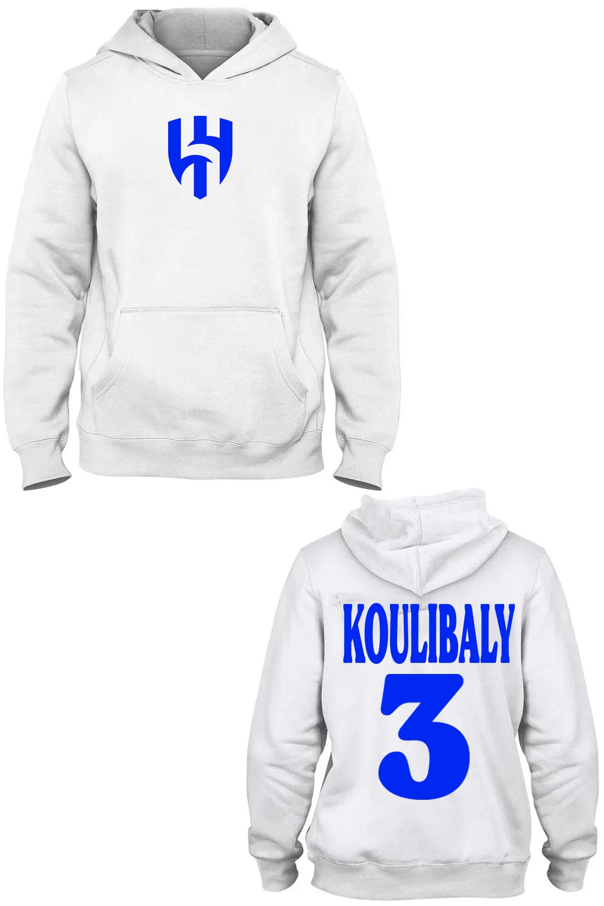 Pisa Art Al-Hilal Suudi Arabistan Koulibaly 3 11 Özel Tasarım Kapşonlu Sweatshirt