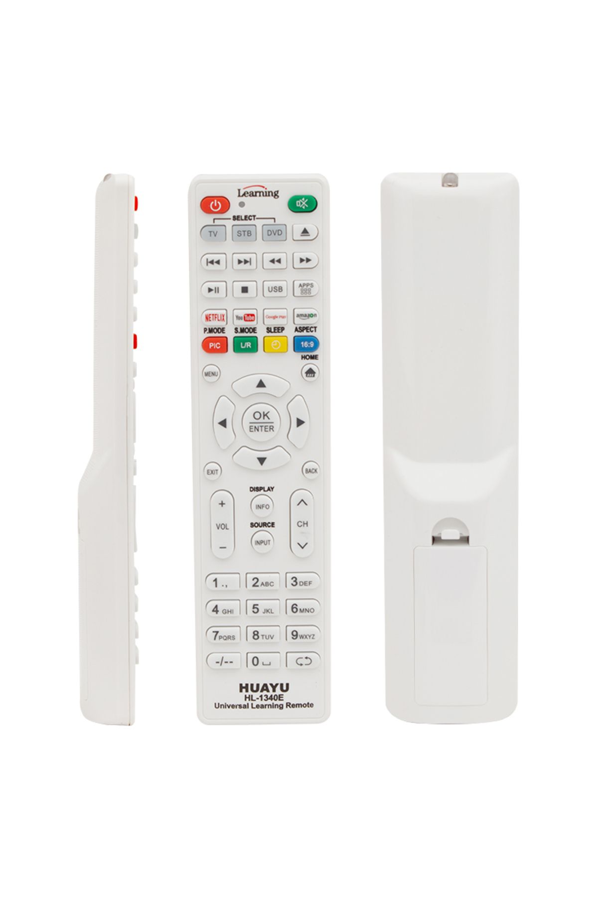 Kapamarka HUAYU KL HL-1340E NETFLIX-YOUTUBE-AMAZON TUŞLU TV/LCD/UYDU/DVD ÖĞRENEBİLEN BLİSTERLİ AKILLI KUMANDA