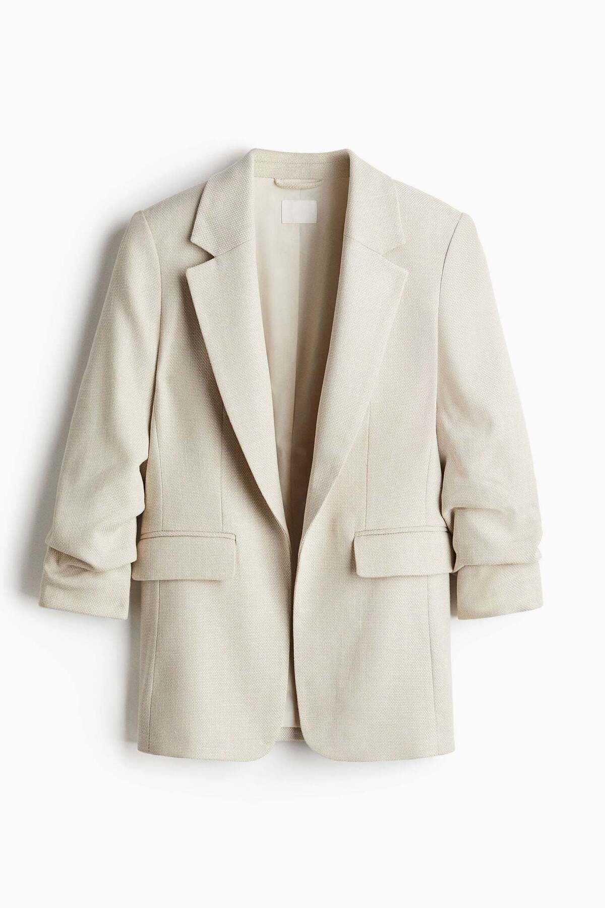 H&M-Gathered-sleeve blazer 7