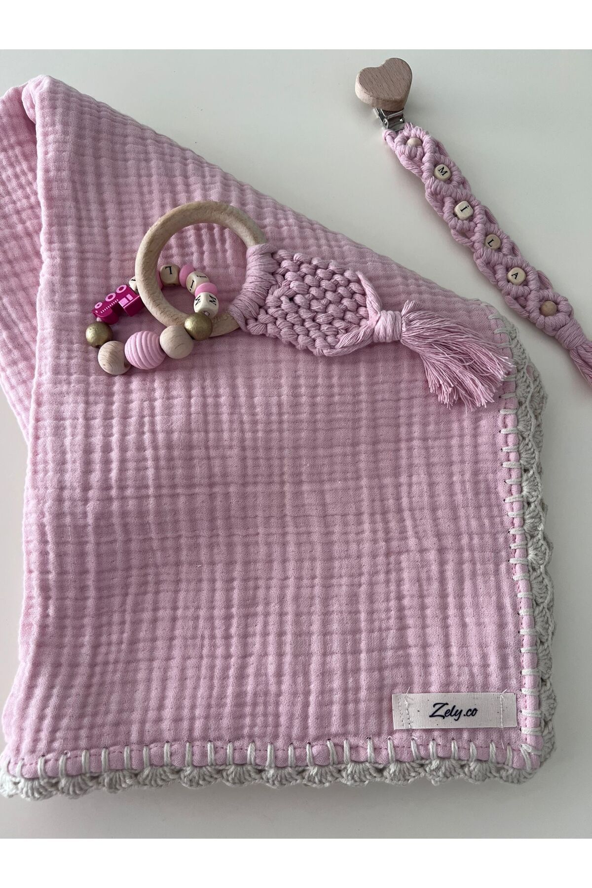 ZELY-Zelycollection 100% Muslin Baby Blanket 1