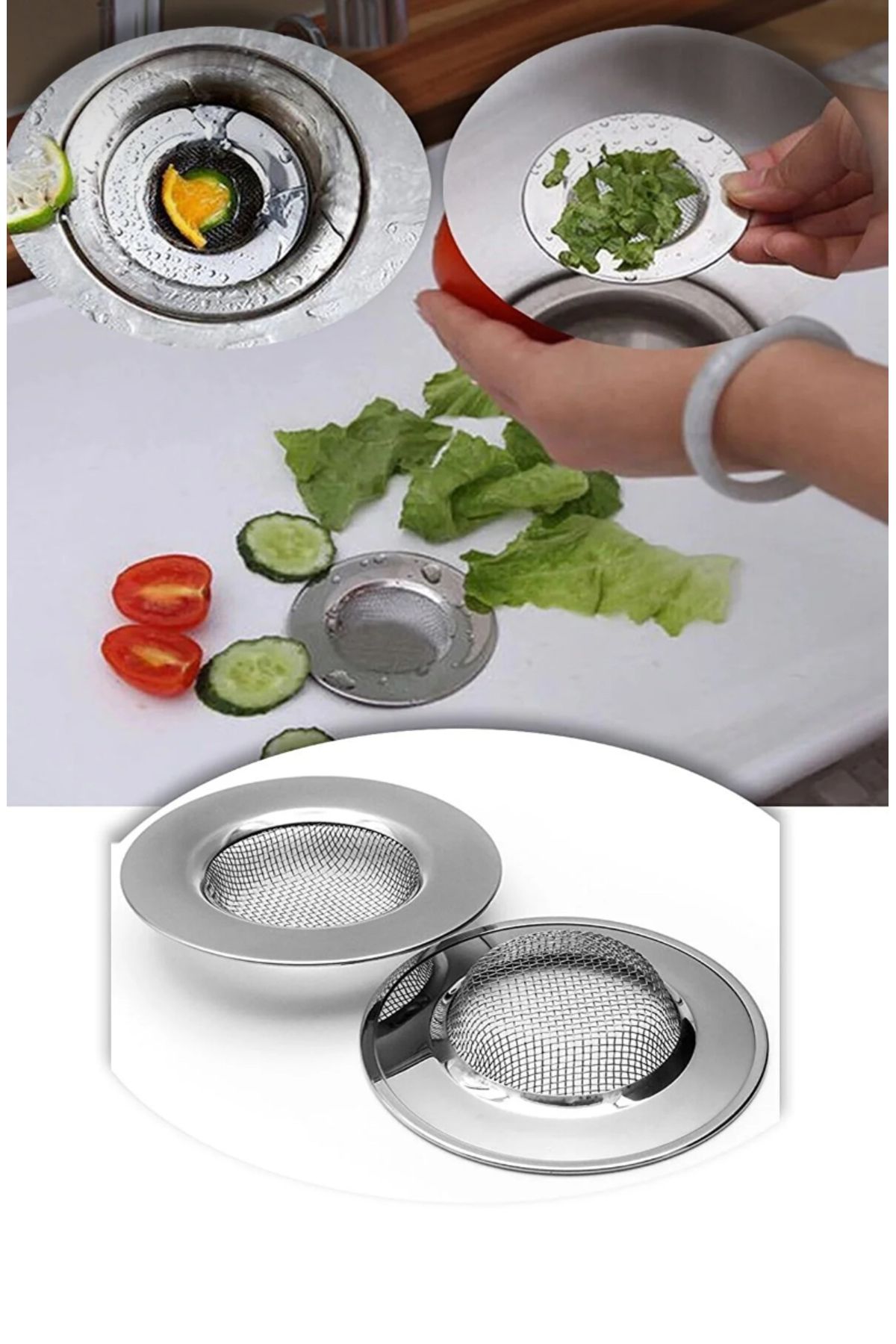 Snow Homs-Stainless Steel Sink Strainer Sink 7.5 Cm 1