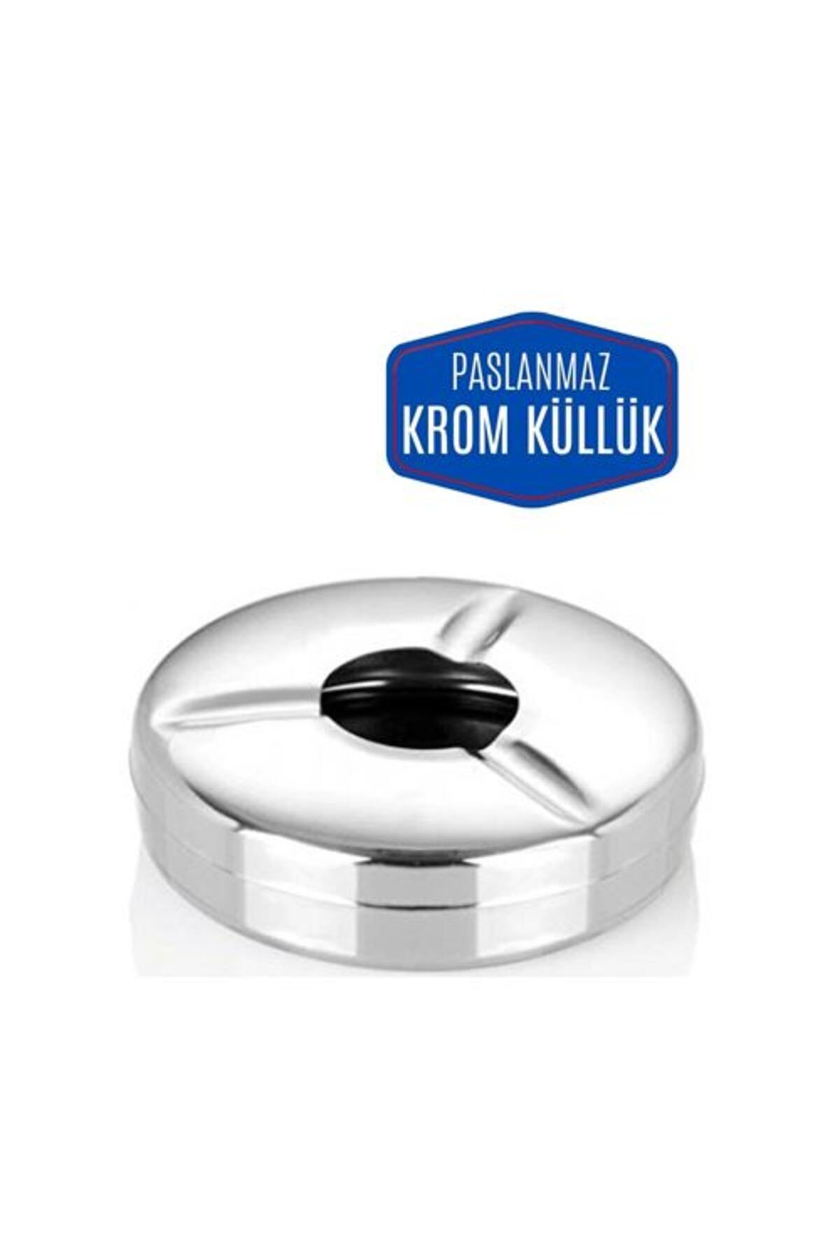 Takaz Global Kapaklı Paslanmaz Metal Küllük