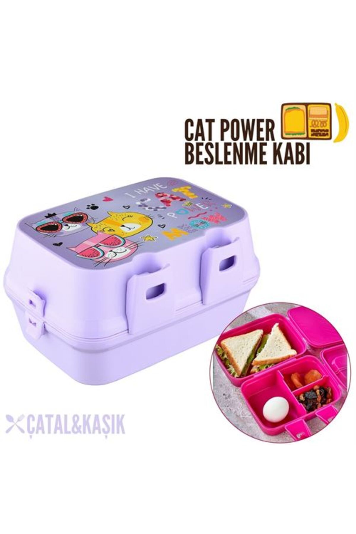 Takaz Global Catpower 4 Bölme Beslenme Kutusu 717103