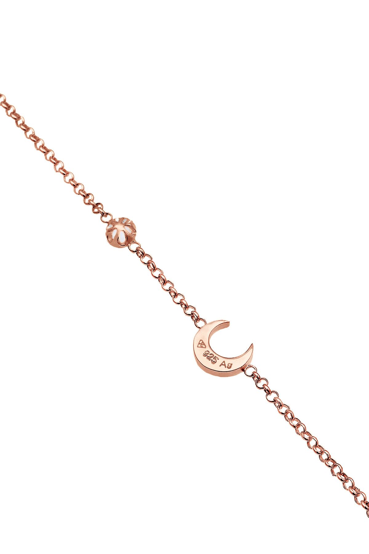 ELLI-Damen-Armband mit Halbmond- und Sternzeichen – vergoldetes Armband aus 925er Sterlingsilber 3