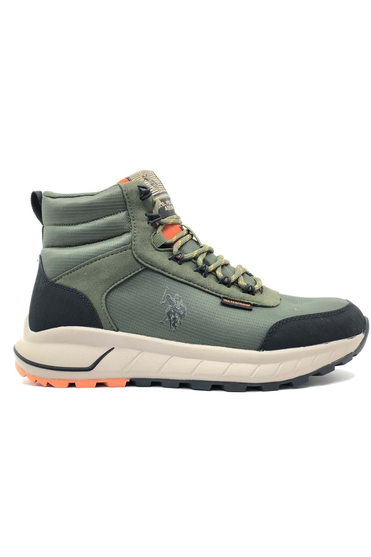 Kids Club Shoes-U.S. Polo Assn Elha - Outdoor Men's Waterproof Boots Khaki 2