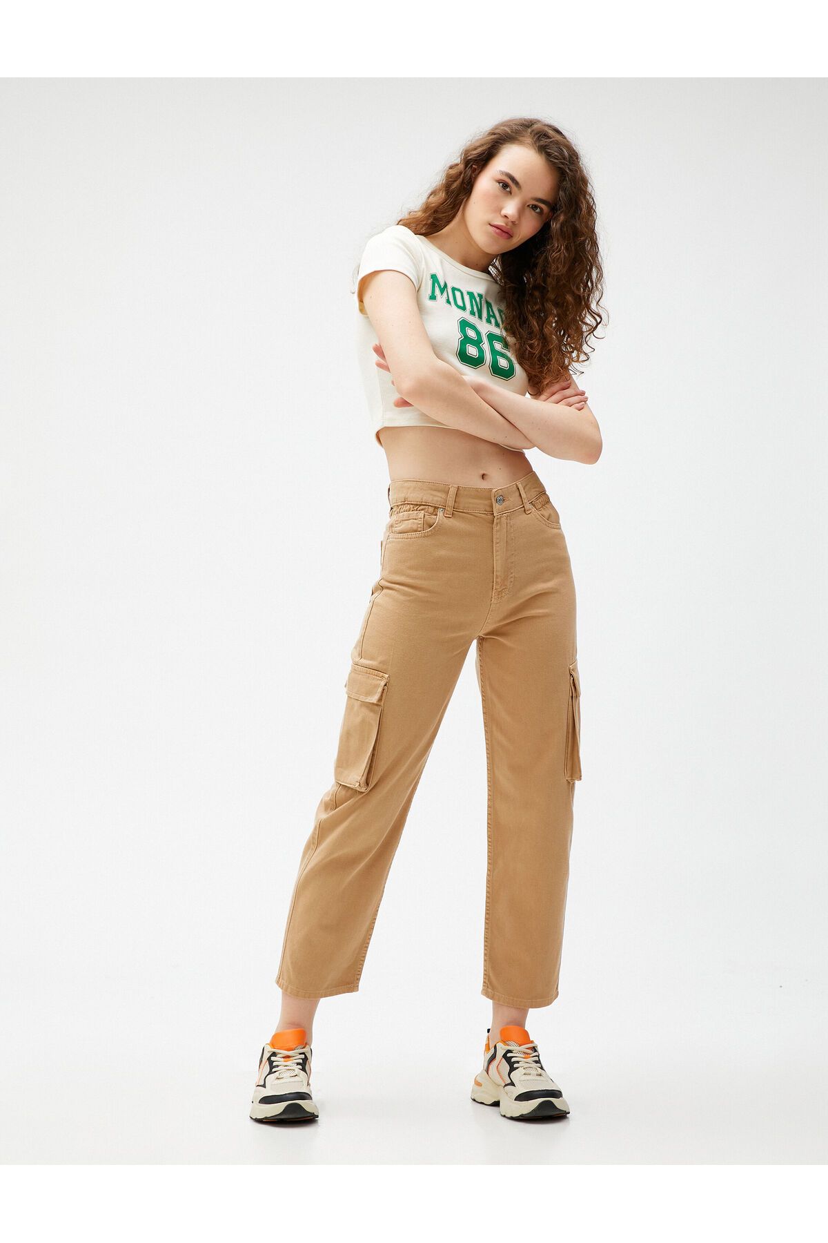 Kadın Bej Jeans 3WAL40022MW