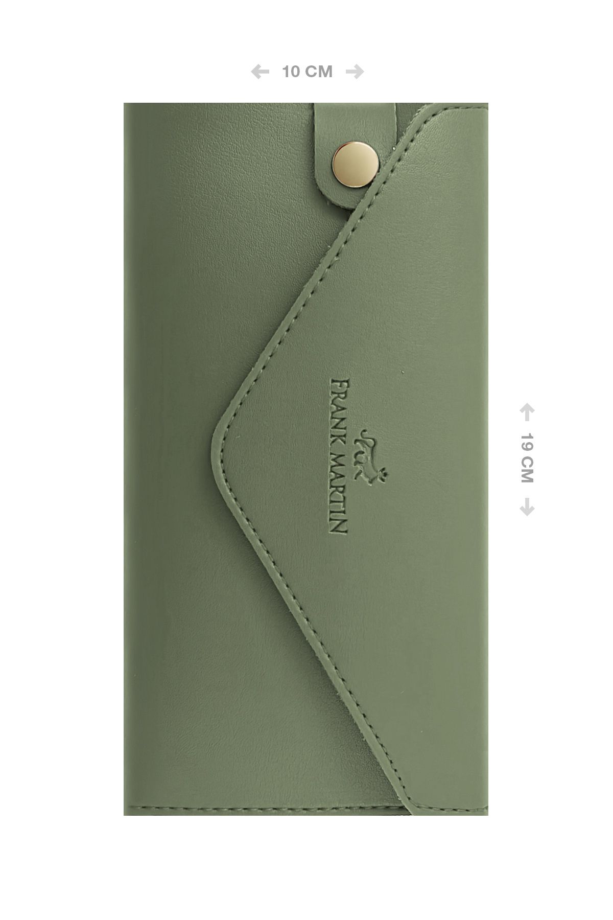 Frank Martin-Mint Green Zumrut Envelope Portfolio with Phone Paper and Coin Compartment - Women's Wallet 5