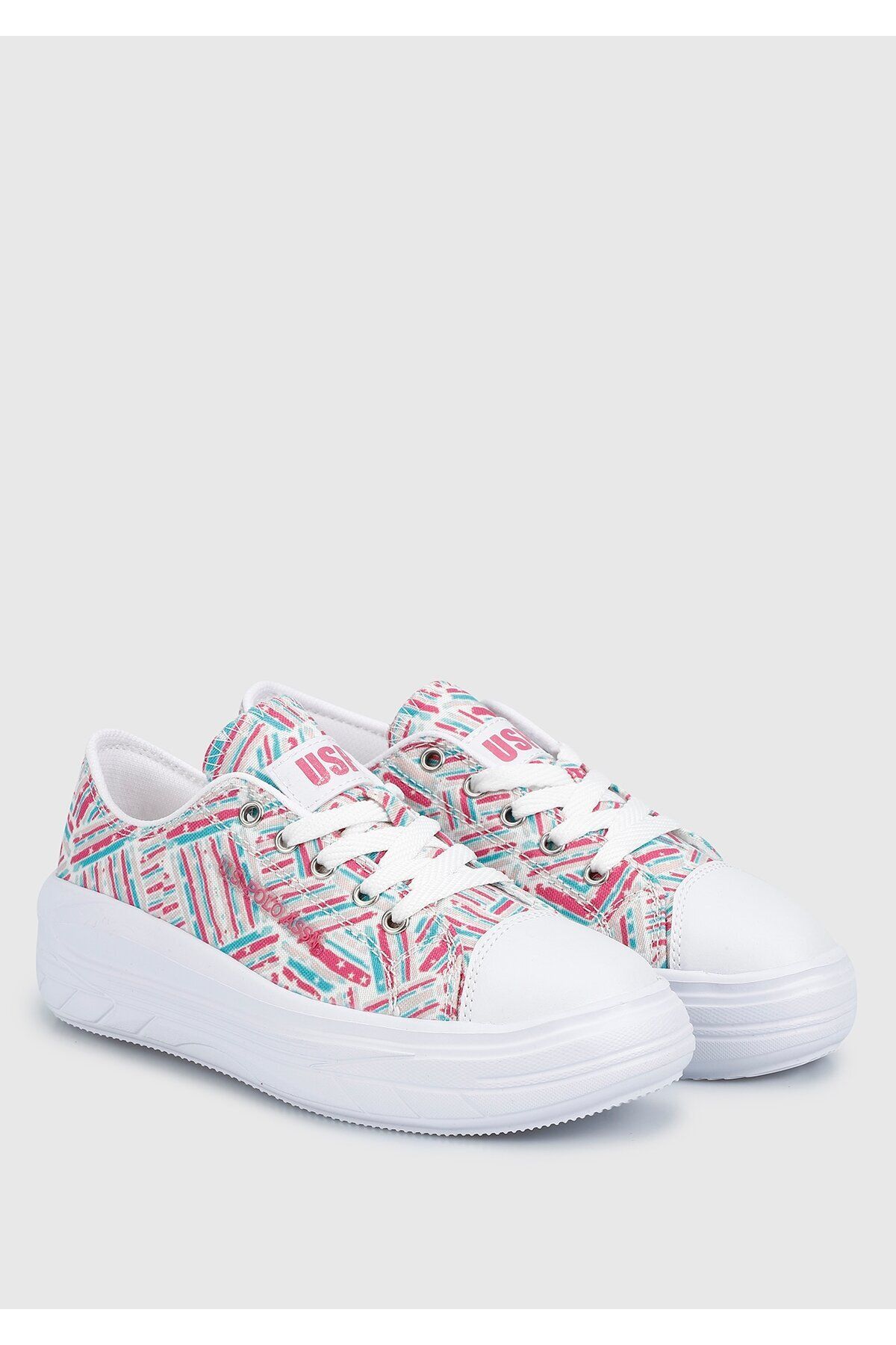 اسنیکر سبز دخترانه و بچگانه کفش ورزشی Cleme Mint Girl U.S. Polo Assn.