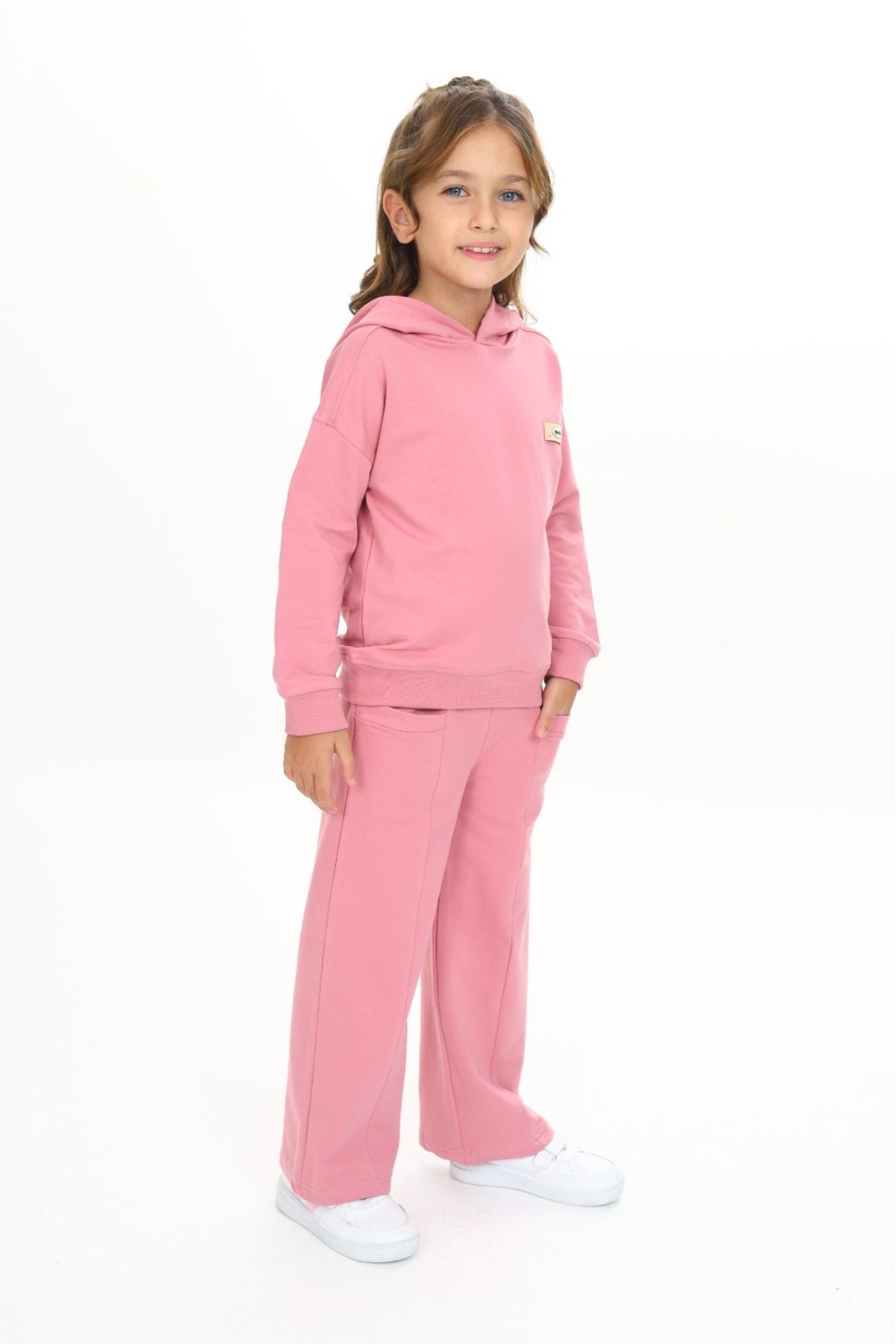 Toontoy-Girl's Hooded Tracksuit Set 1