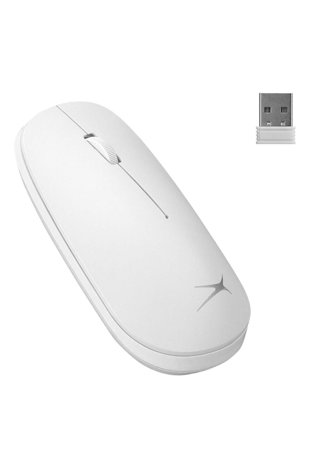 Vobotek Teknoloji Altec Lansing ALBM7305 Beyaz 2.4GHz USB 1600DPI Alkalin Pilli Kablosuz Mouse