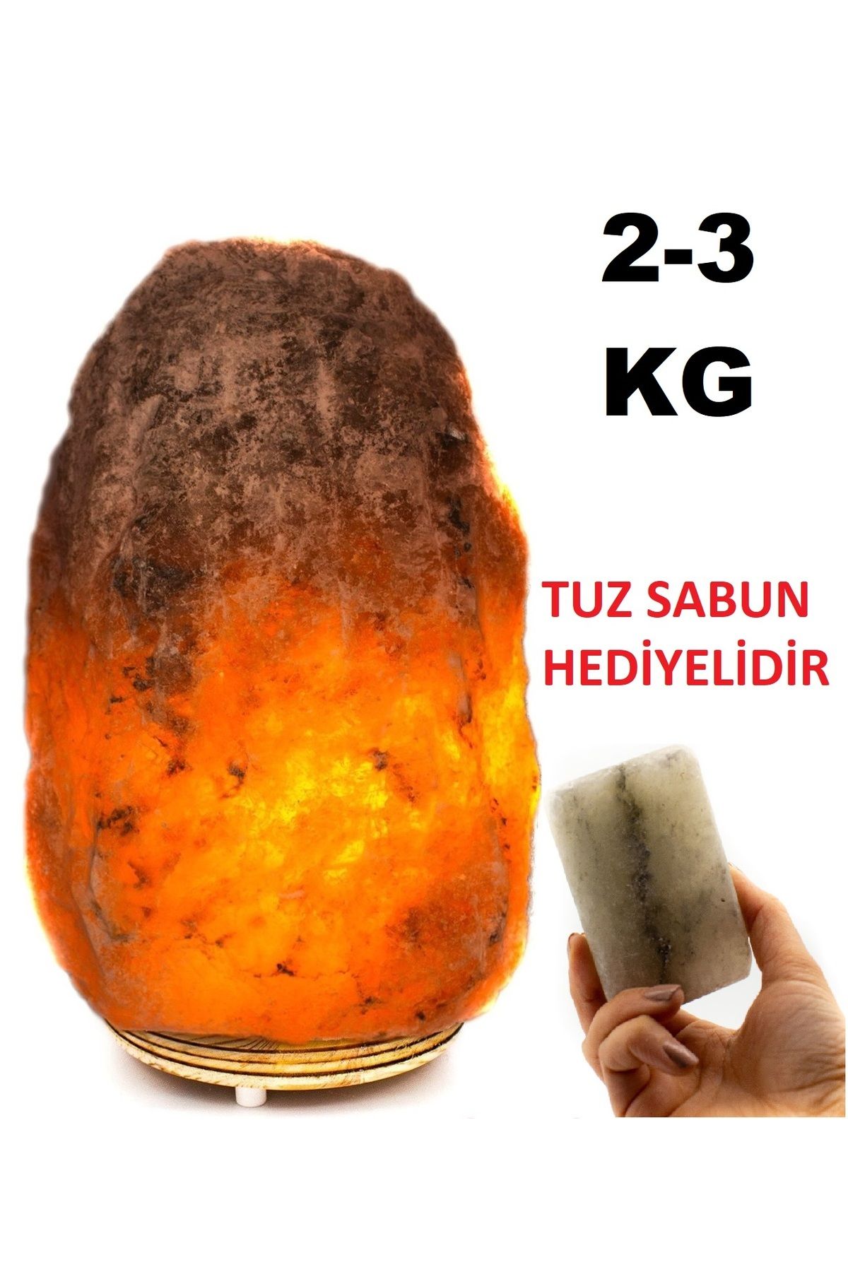 ALP-İ TUZ EVİ Çankırı Kaya Tuz Lambası 2/3 Kg