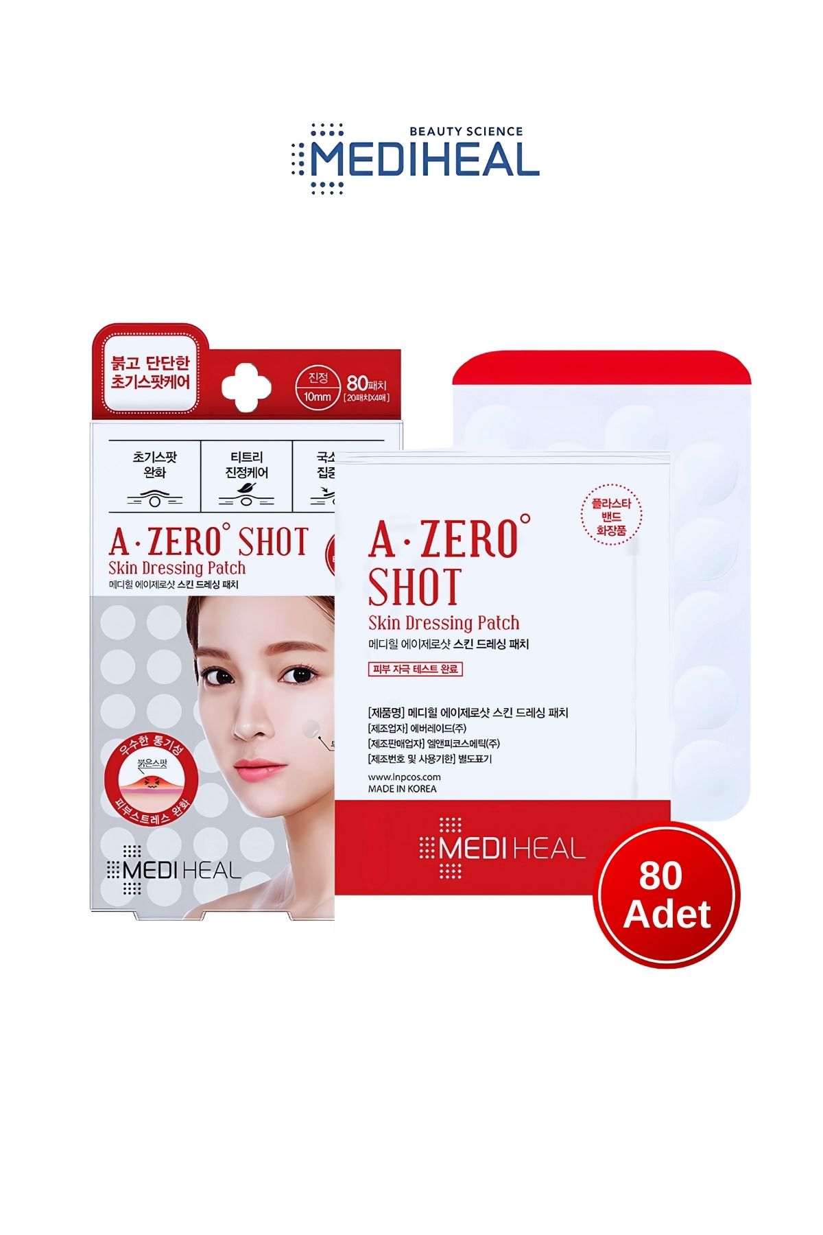 Mediheal A-zero Shot Trouble Pansuman Nokta Yaması  Ve  Bandı 80 Patch