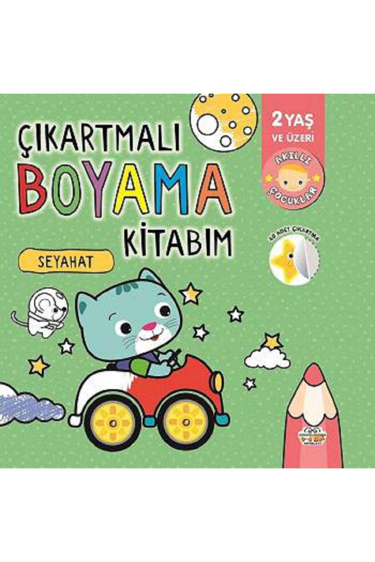 Parıltı Yayınları Çıkartmalı Boyama Kitabım-Seyahat