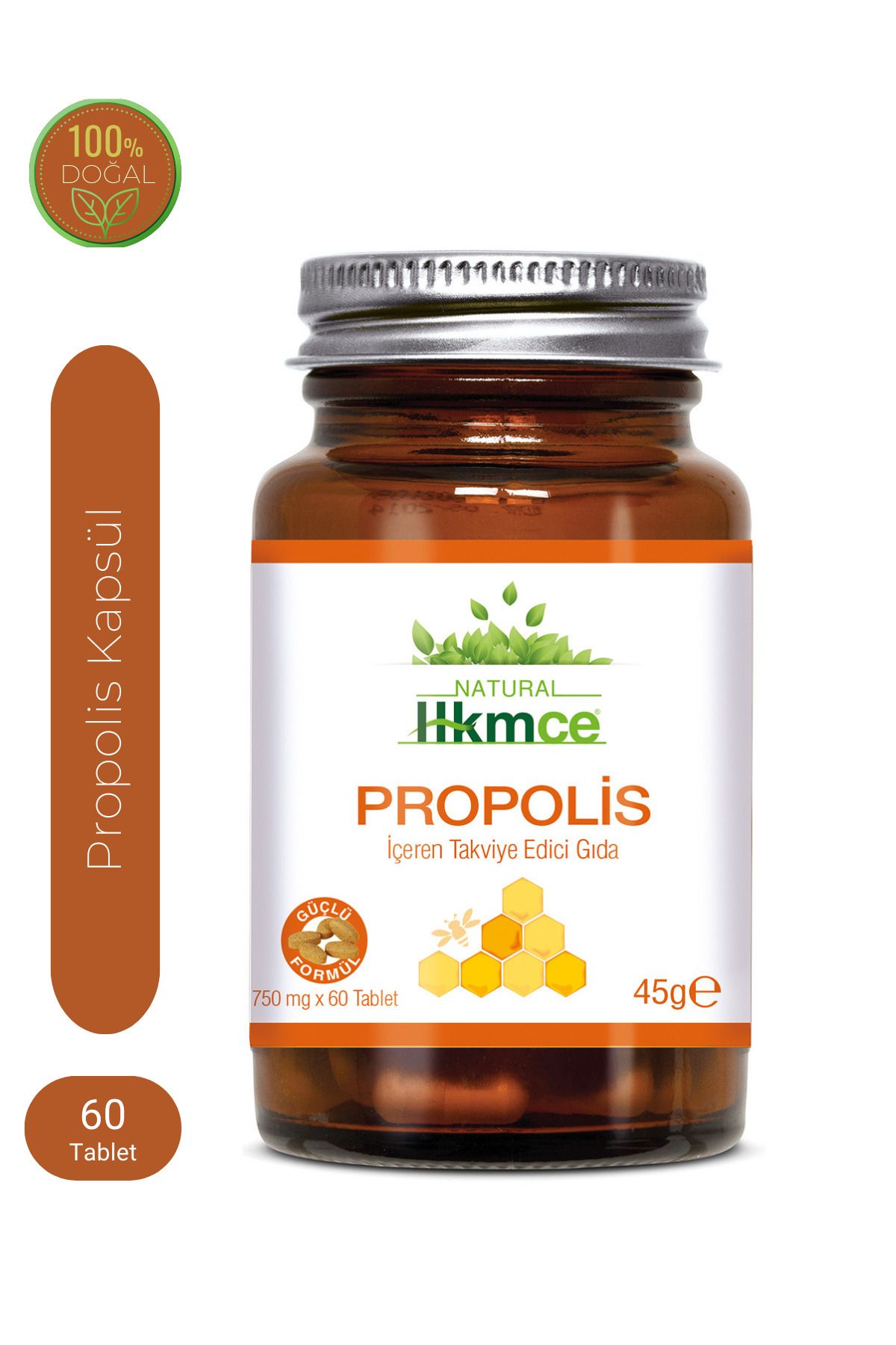 hkmce Natural Hekimce Propolis 60 Tablet