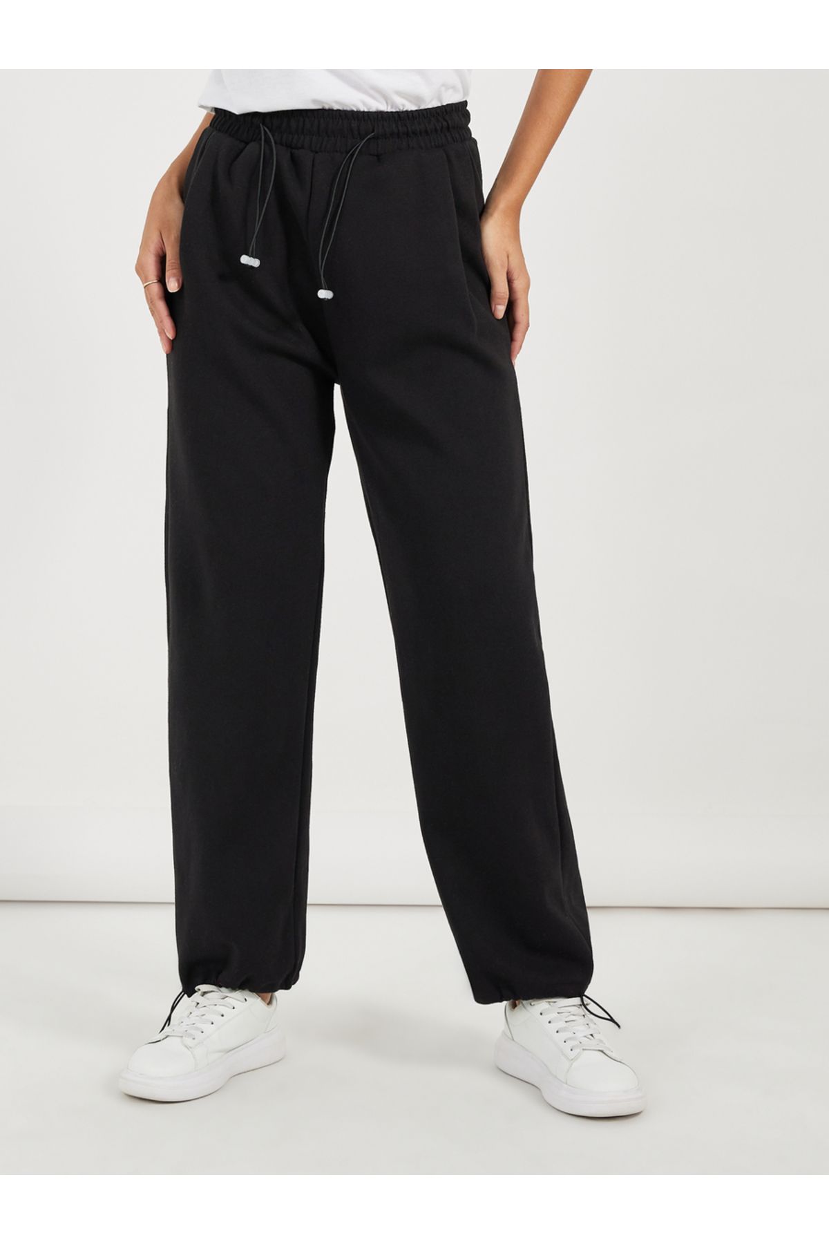 Styli-Relaxed Fit Joggers with Toggle Drawstring 2