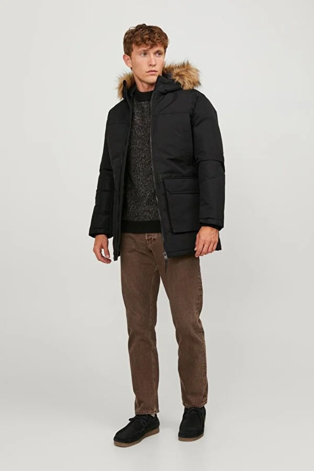 Jack & Jones-Parka - Black - Straight 3