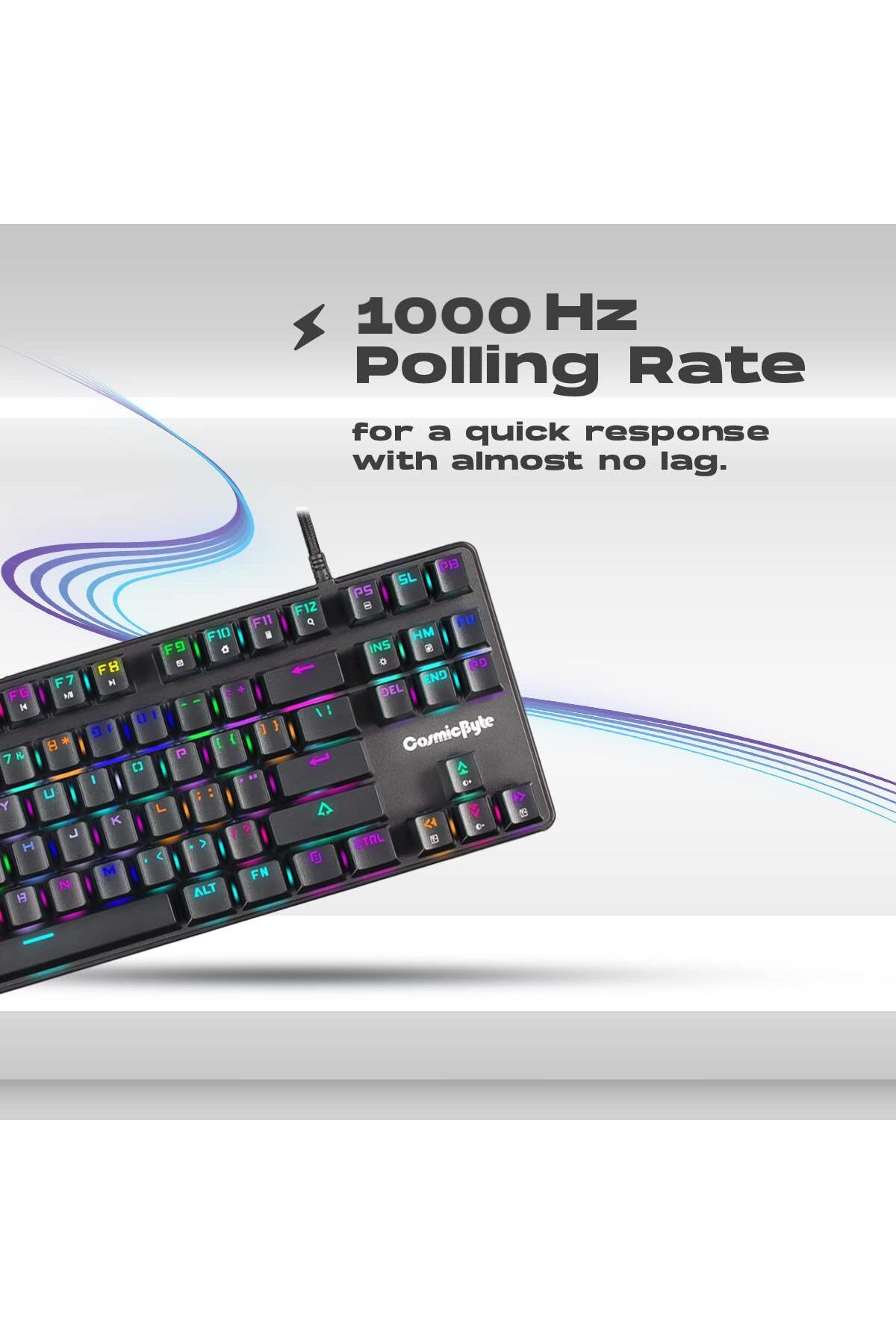 Cosmic Byte-CB-GK-18 Firefly Per-Key RGB TKL Mechanical Keyboard , Macros, Software (Black) 6