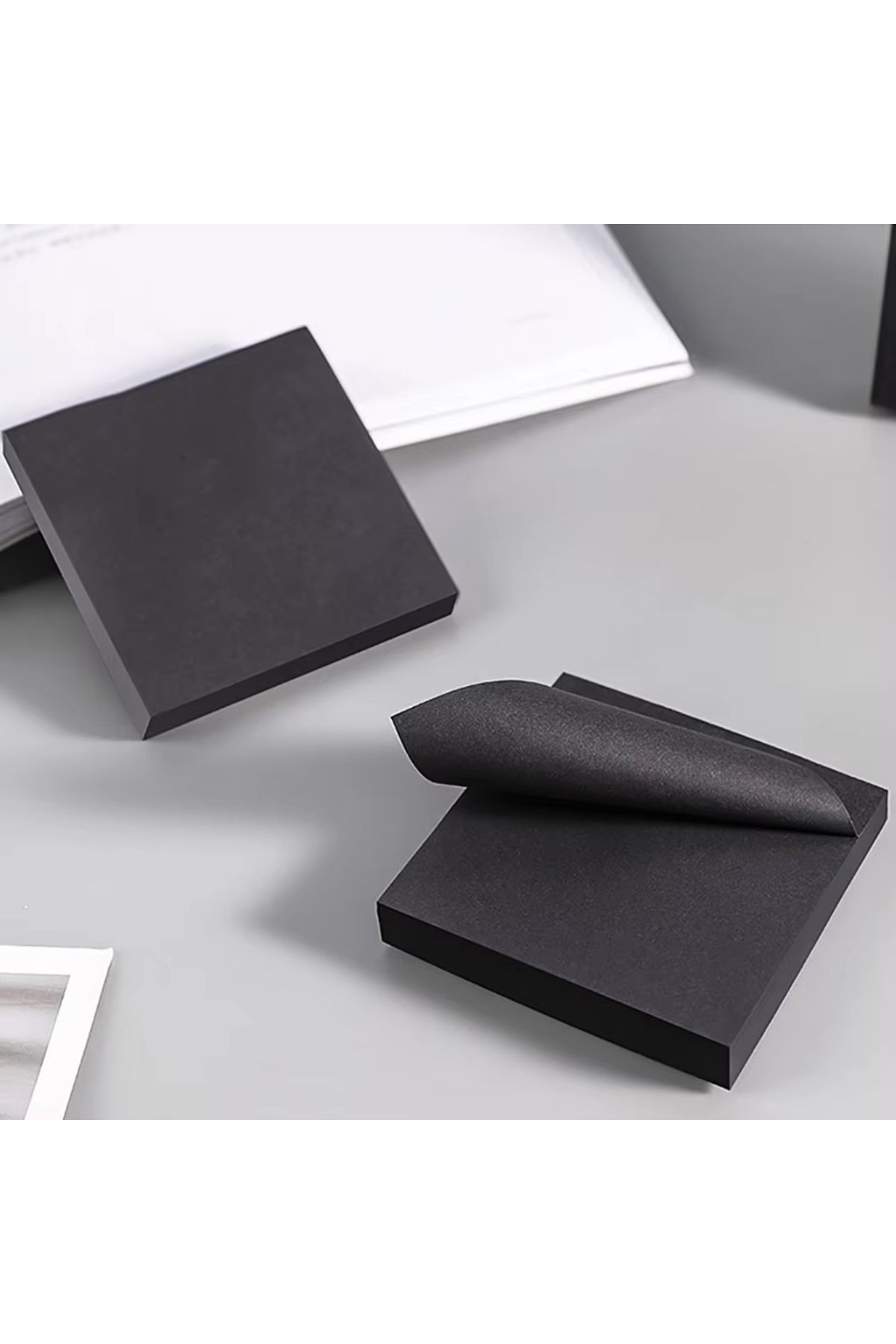 Modellino-Black Square Note Paper - Adhesive Postit Sticky Note, 100 Sheets, 75X75Mm 5
