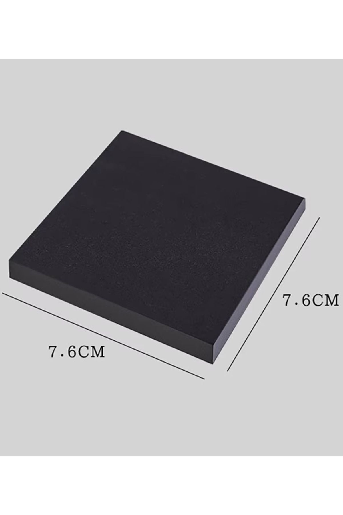 Modellino-Black Square Note Paper - Adhesive Postit Sticky Note, 100 Sheets, 75X75Mm 7