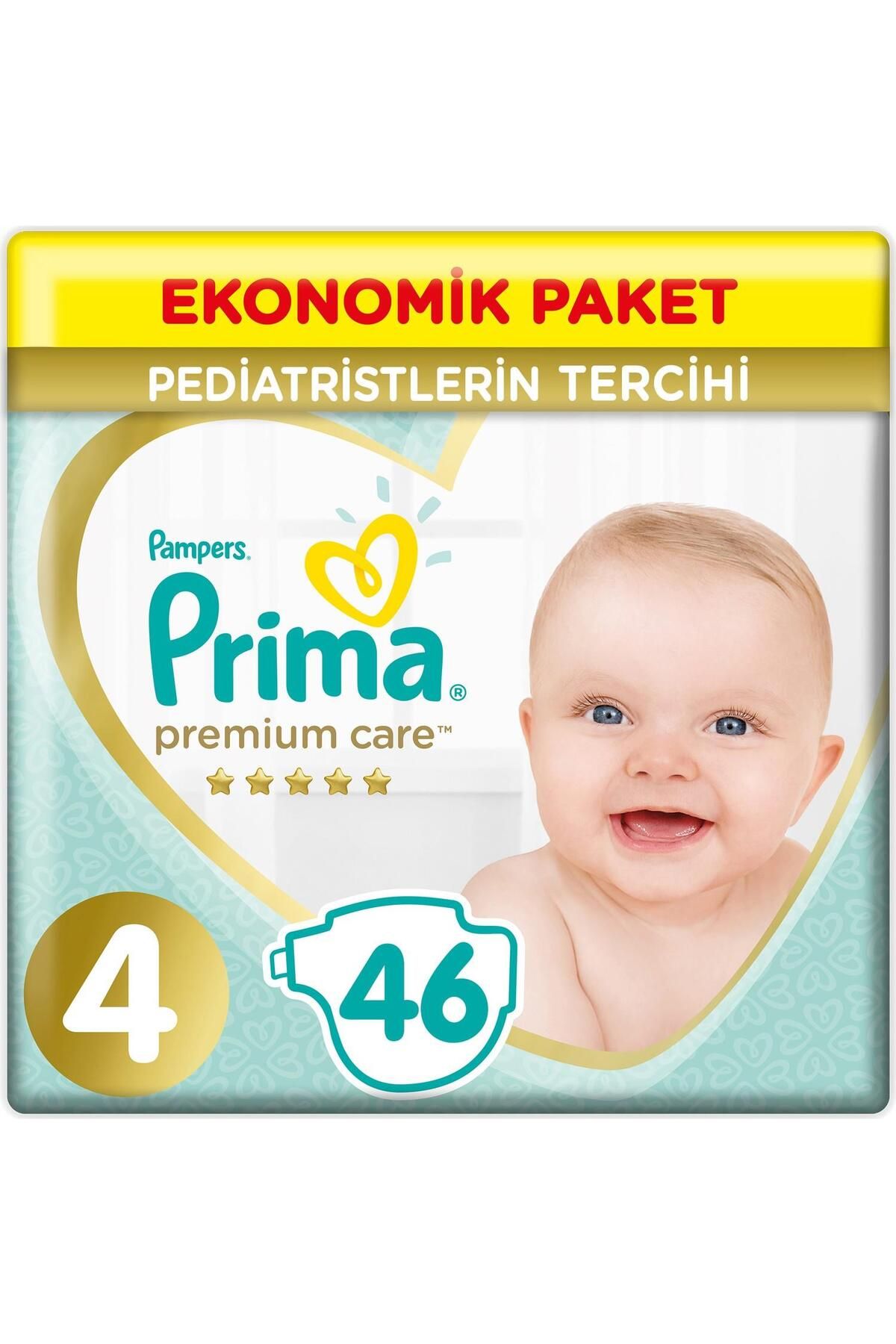 Prima Premium Care Bebek Bezi Eko Paket 4 Beden 46 Adet