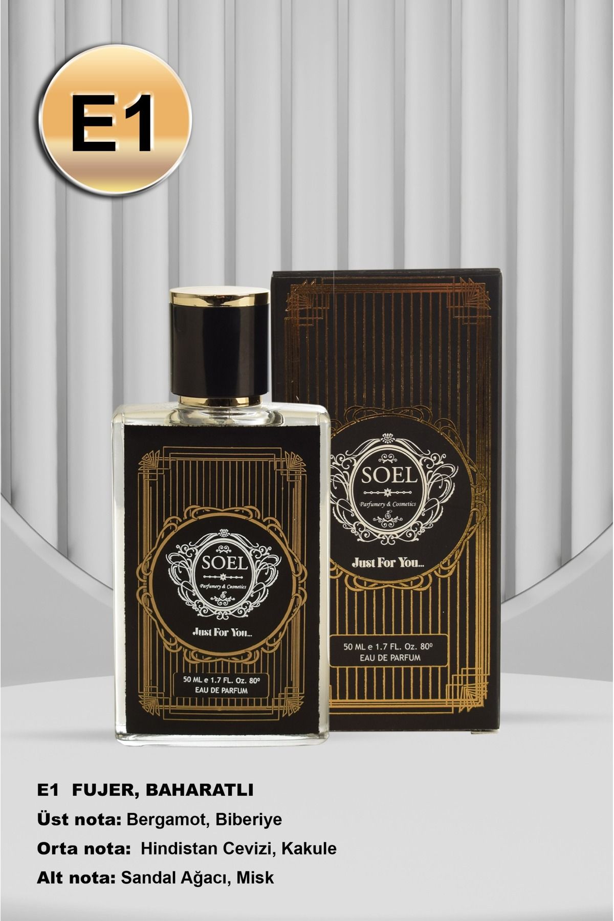 عطر مردانه Soel E1 50 میل ادوپرفیوم Soel Parfüm