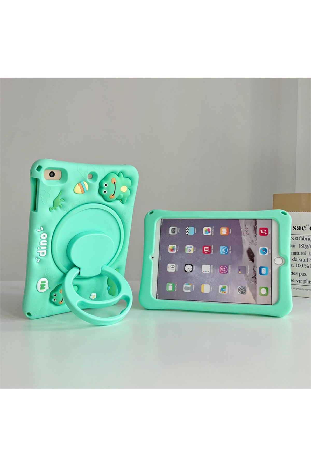 UnDePlus-Apple iPad Pro 11 3Rd Generation 2021 Case Cute Dolls with Stand Fun 3D Character Kids Case A2377 3