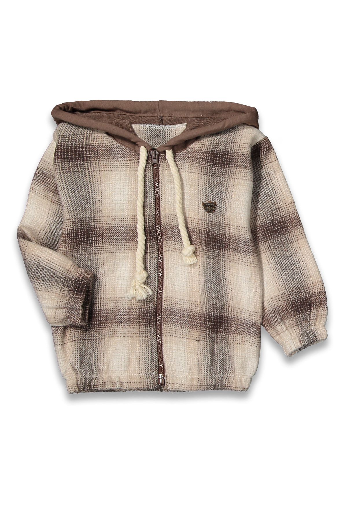 Dolce Destino-Hooded Plaid Winter Lumberjack Shirt Baby Boy 1