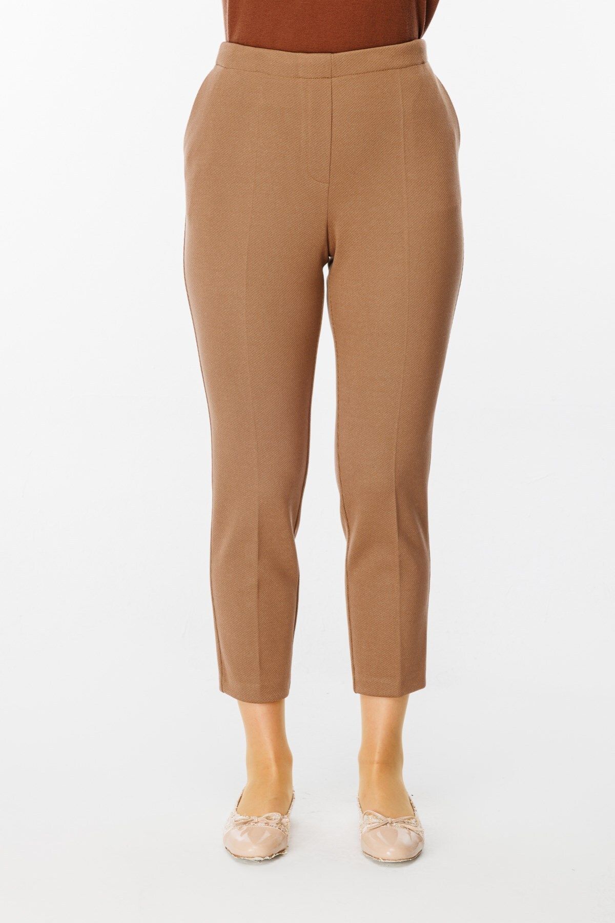 Ekol-Plus Size Trousers with Side Fems 2