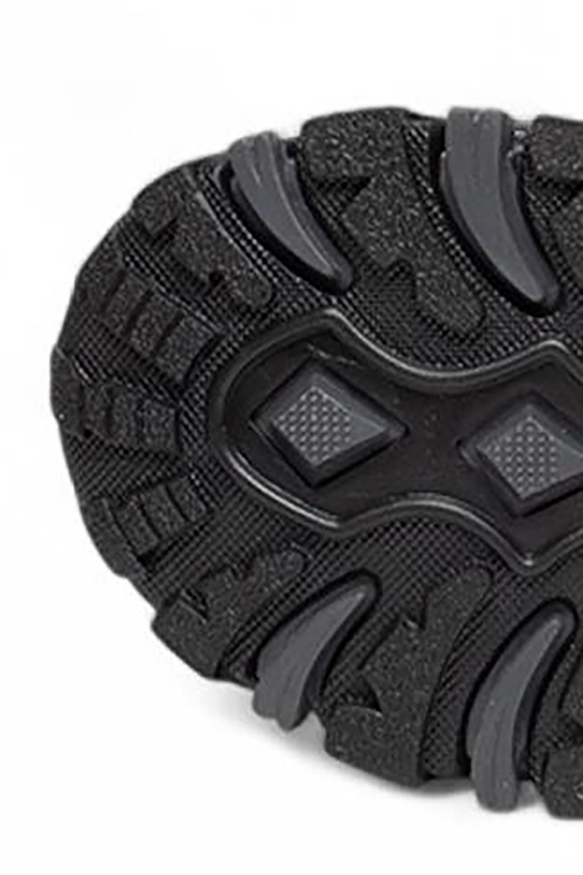 Celira-Tmk Velcro Black Smoked Boys' Boat Shoes 4
