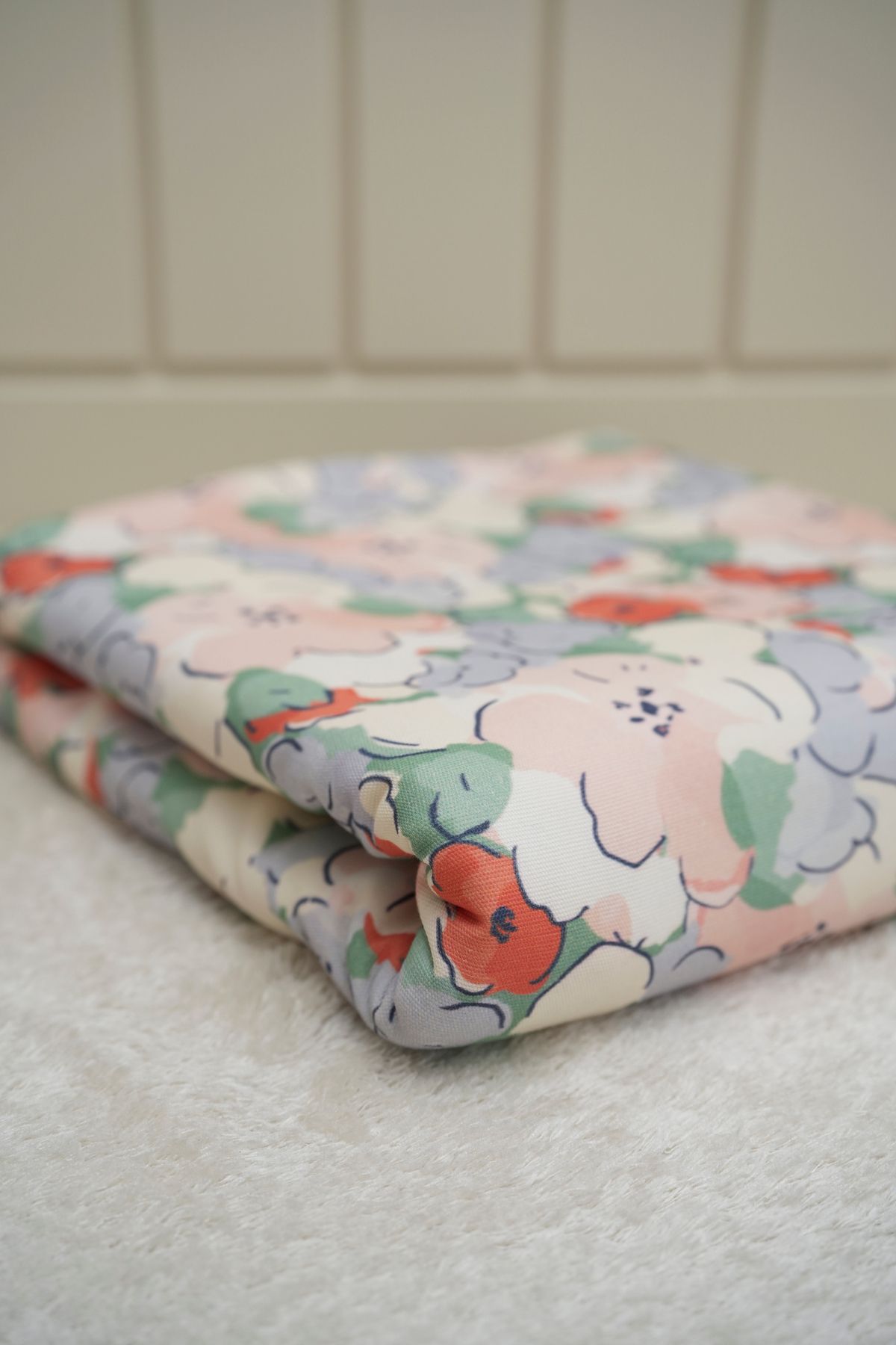 Tuğba Kuğu-Printed Panama Fabric (100% Cotton) |   Mixed Daisies 6