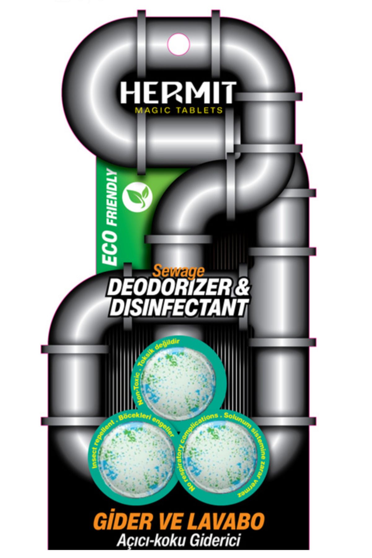 hermit HERMİt Supercleanar Gider-Lavabo Koku Giderici- Deodorizer & Disinfectant