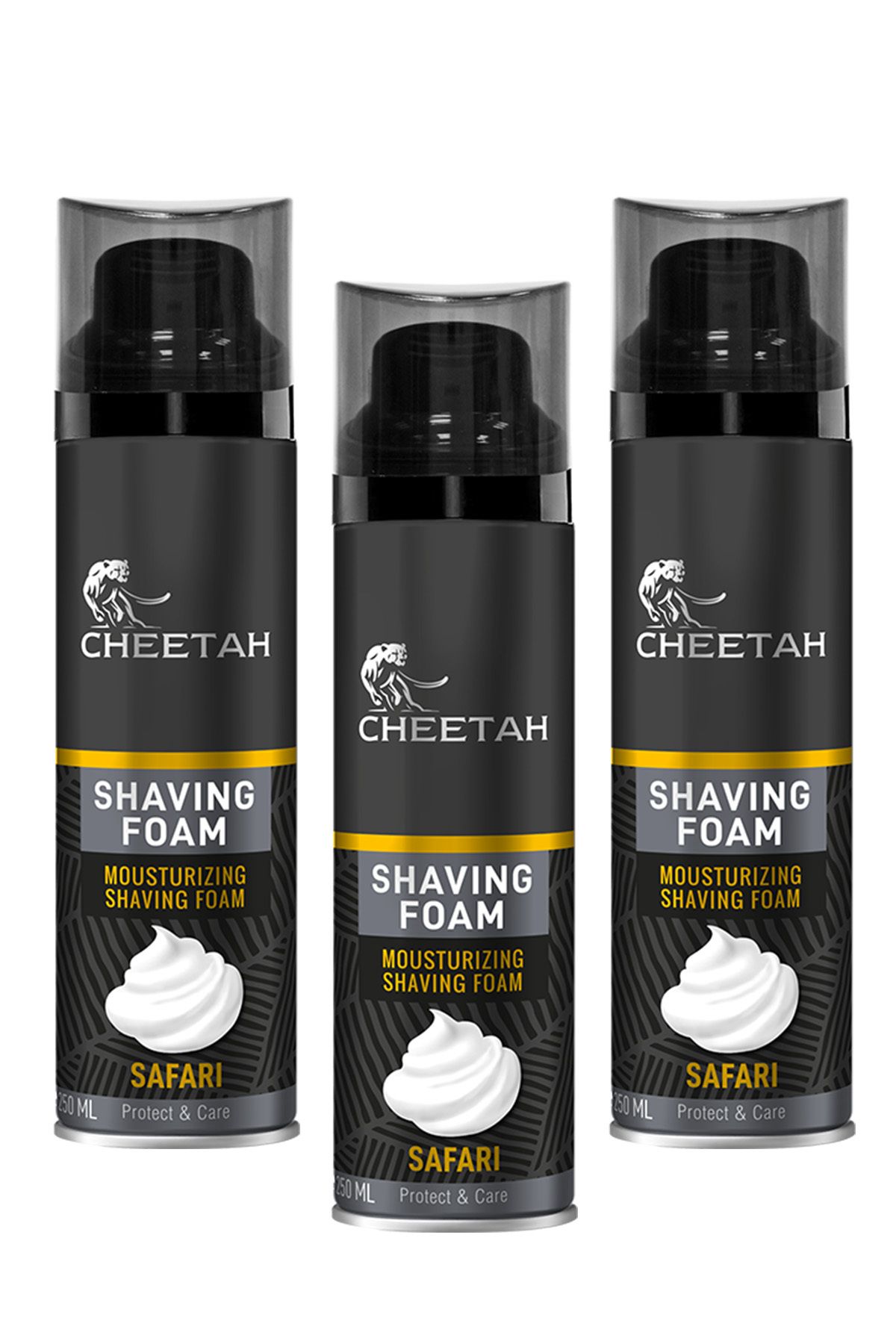 cheetah Safari Erkek Tıraş Köpüğü 250 ml x 3 adet