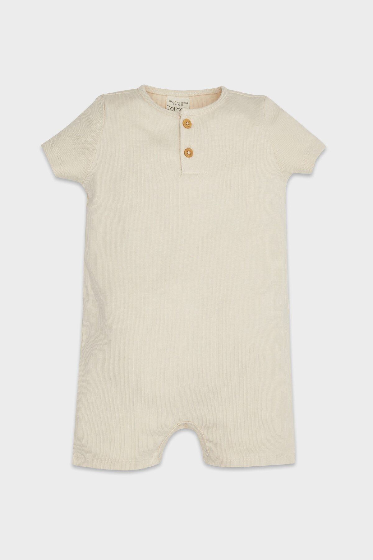 DeFacto-Baby Boy újszülött bordás camisole jumpsuit D8328A5NS 1